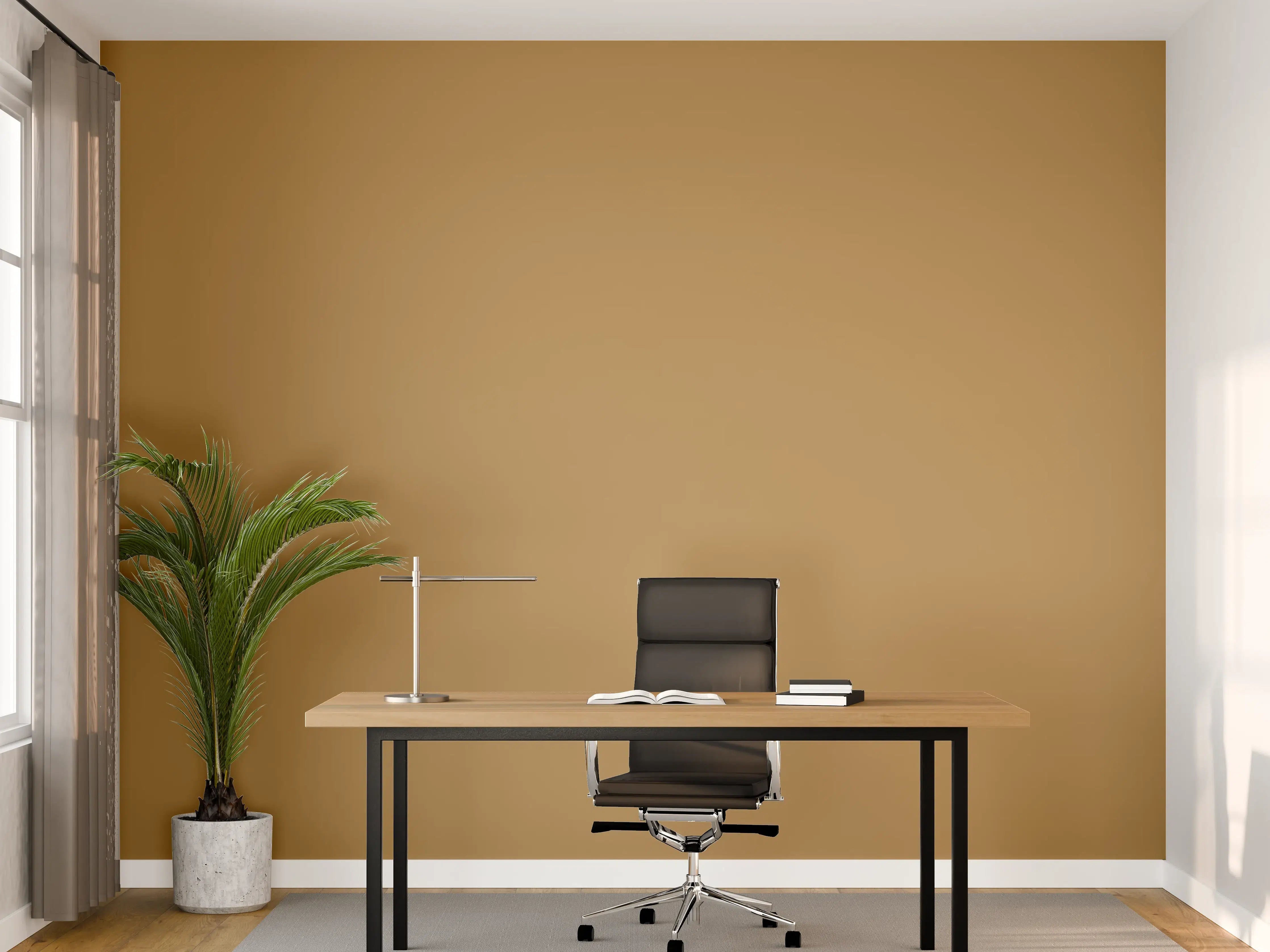 Büro Wandgestaltung - RAL 1011 Braunbeige