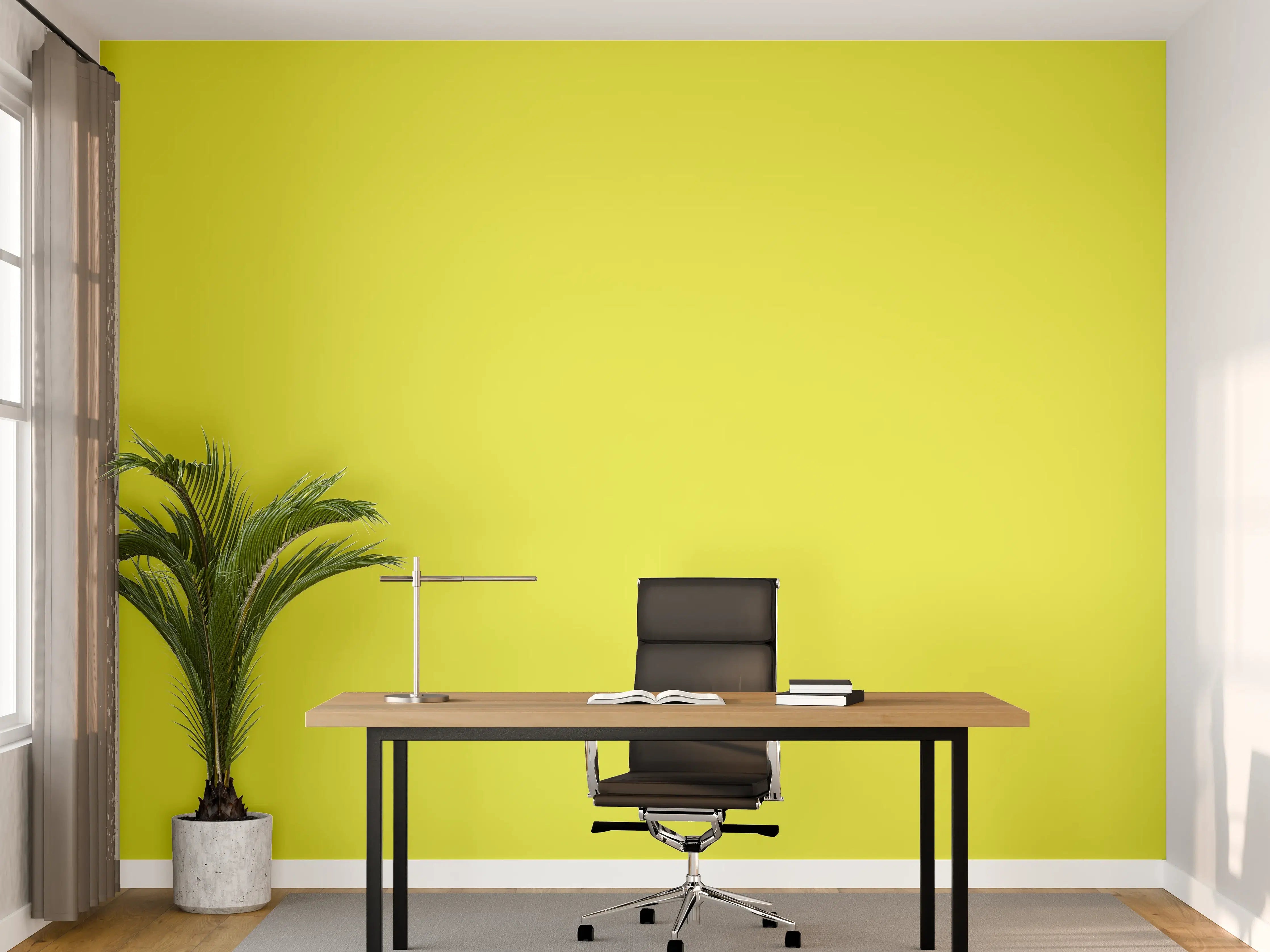 Büro Wandgestaltung - RAL 1016 (Schwefelgelb)
