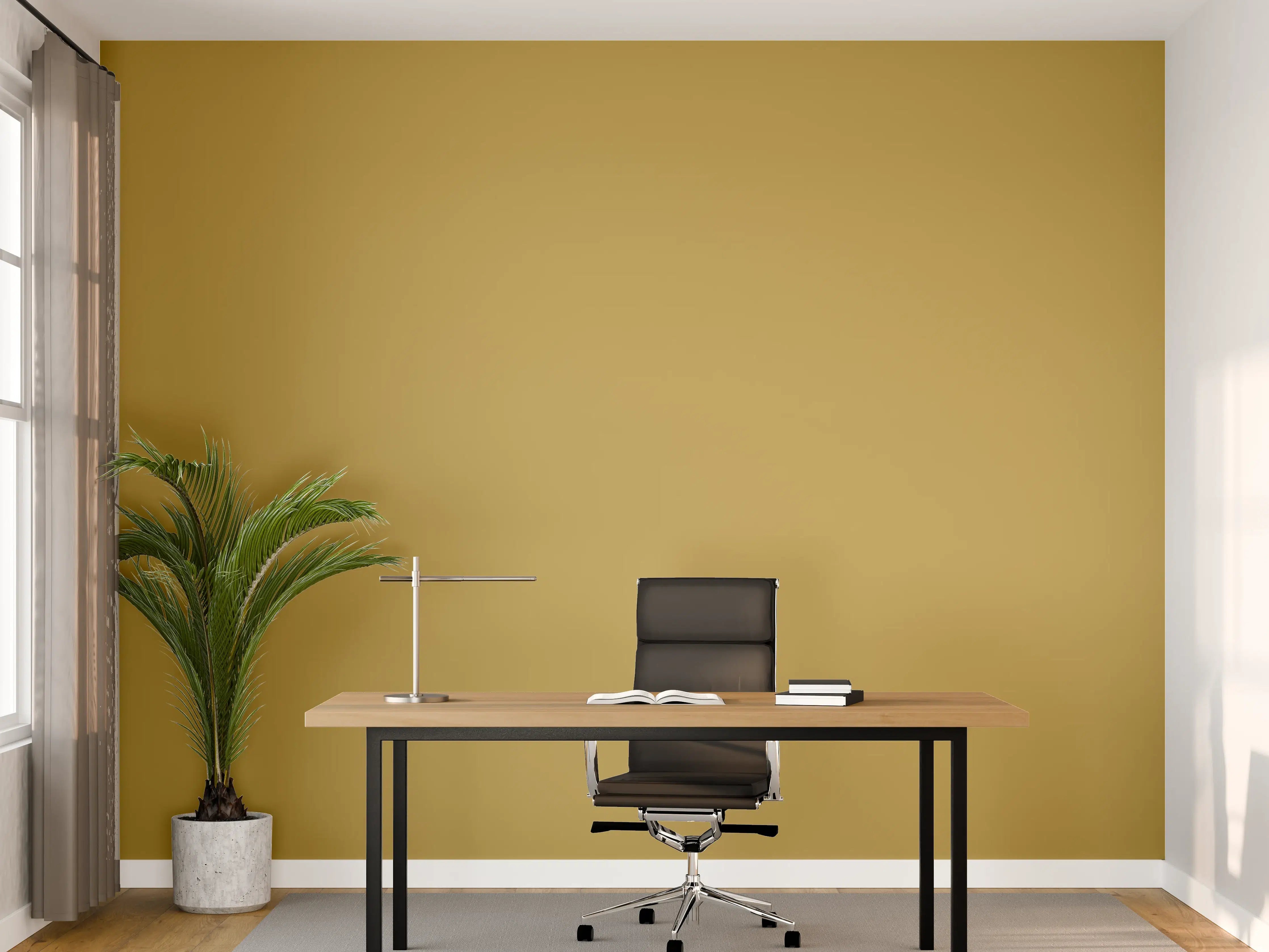 Büro Wandgestaltung - RAL 1024 (Ockergelb)
