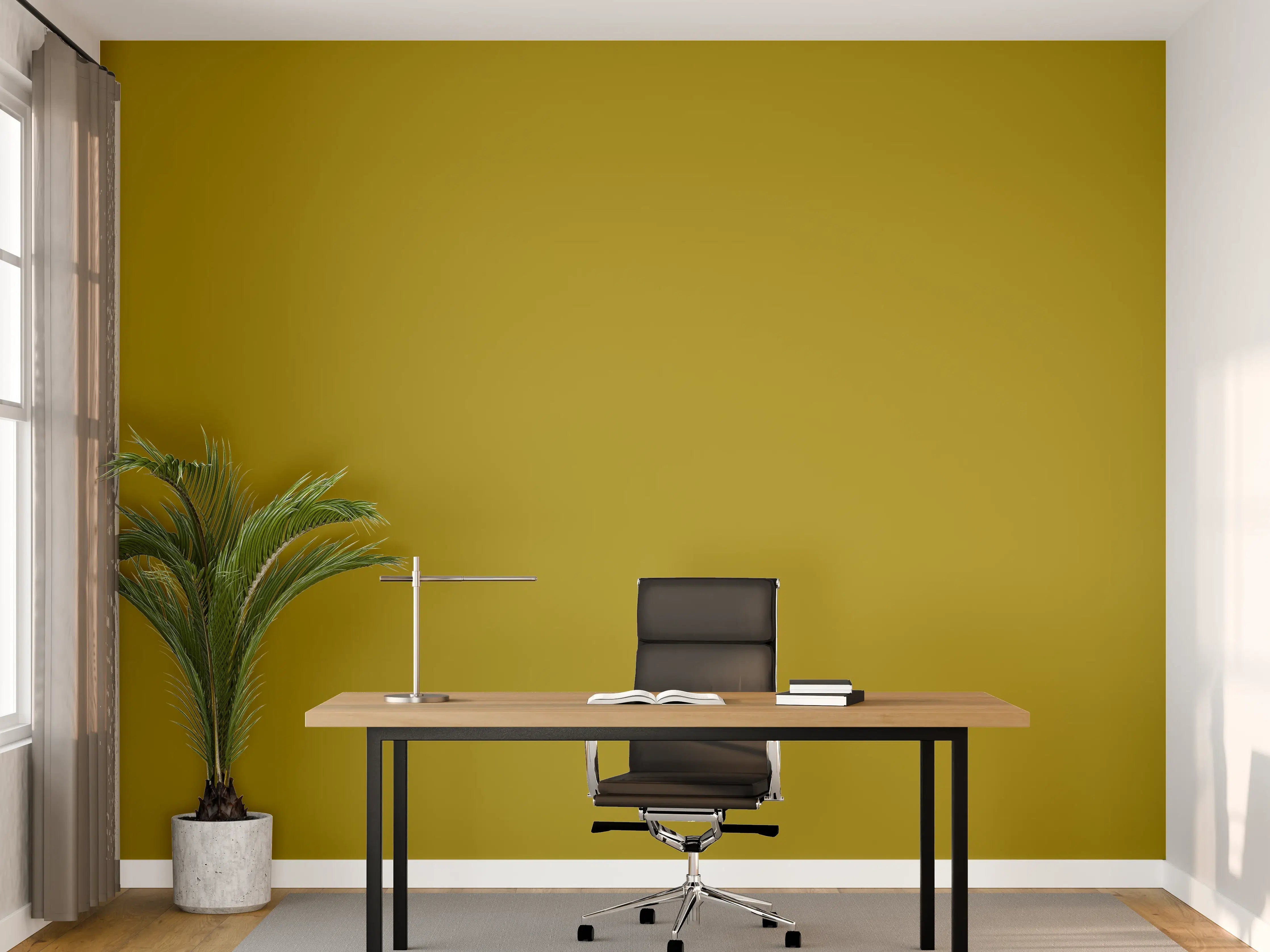 Büro Wandgestaltung - RAL 1027 (Curry)