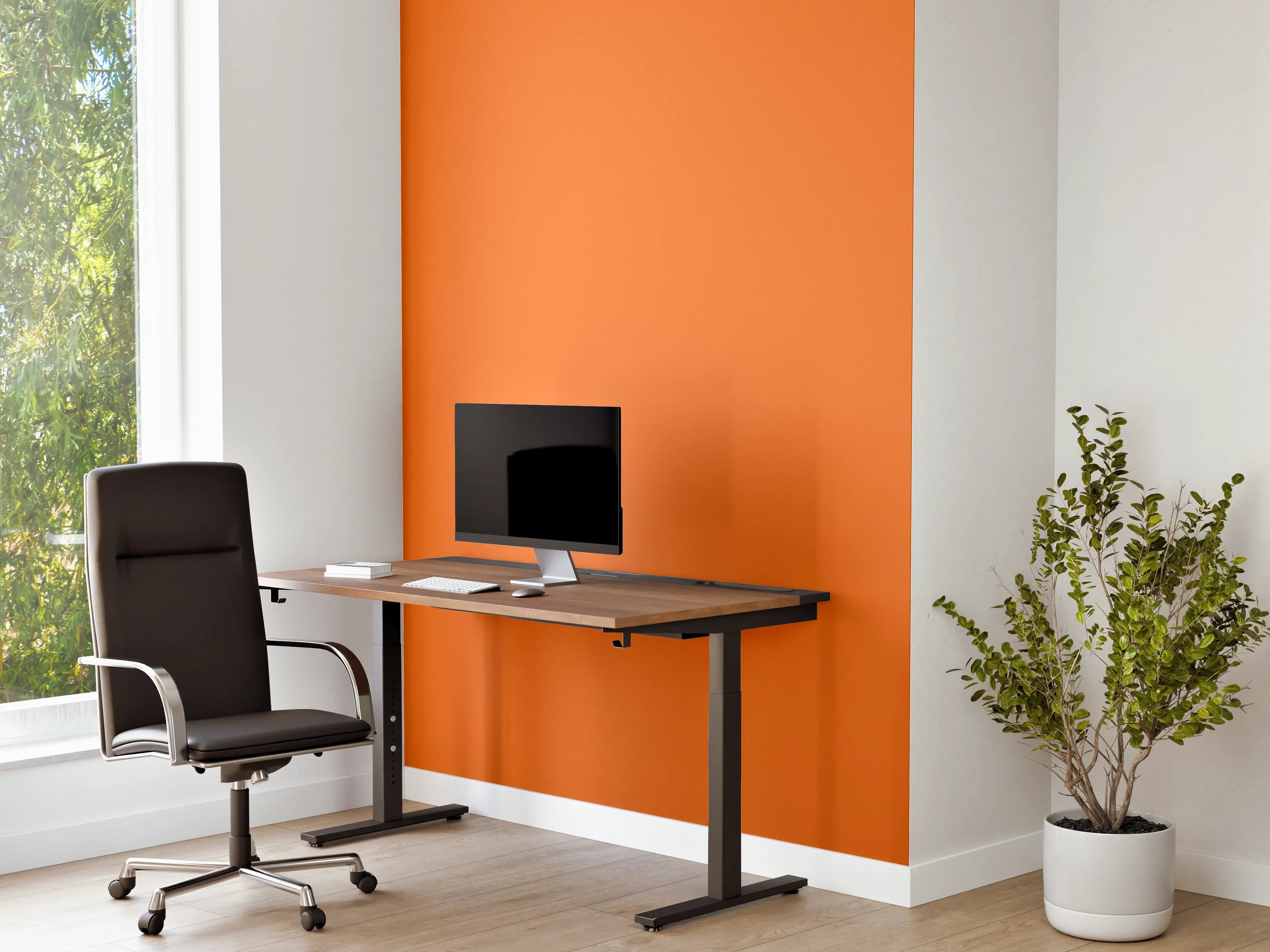 Büro Wandgestaltung - RAL 2008 (Leuchtendes Rot-Orange)