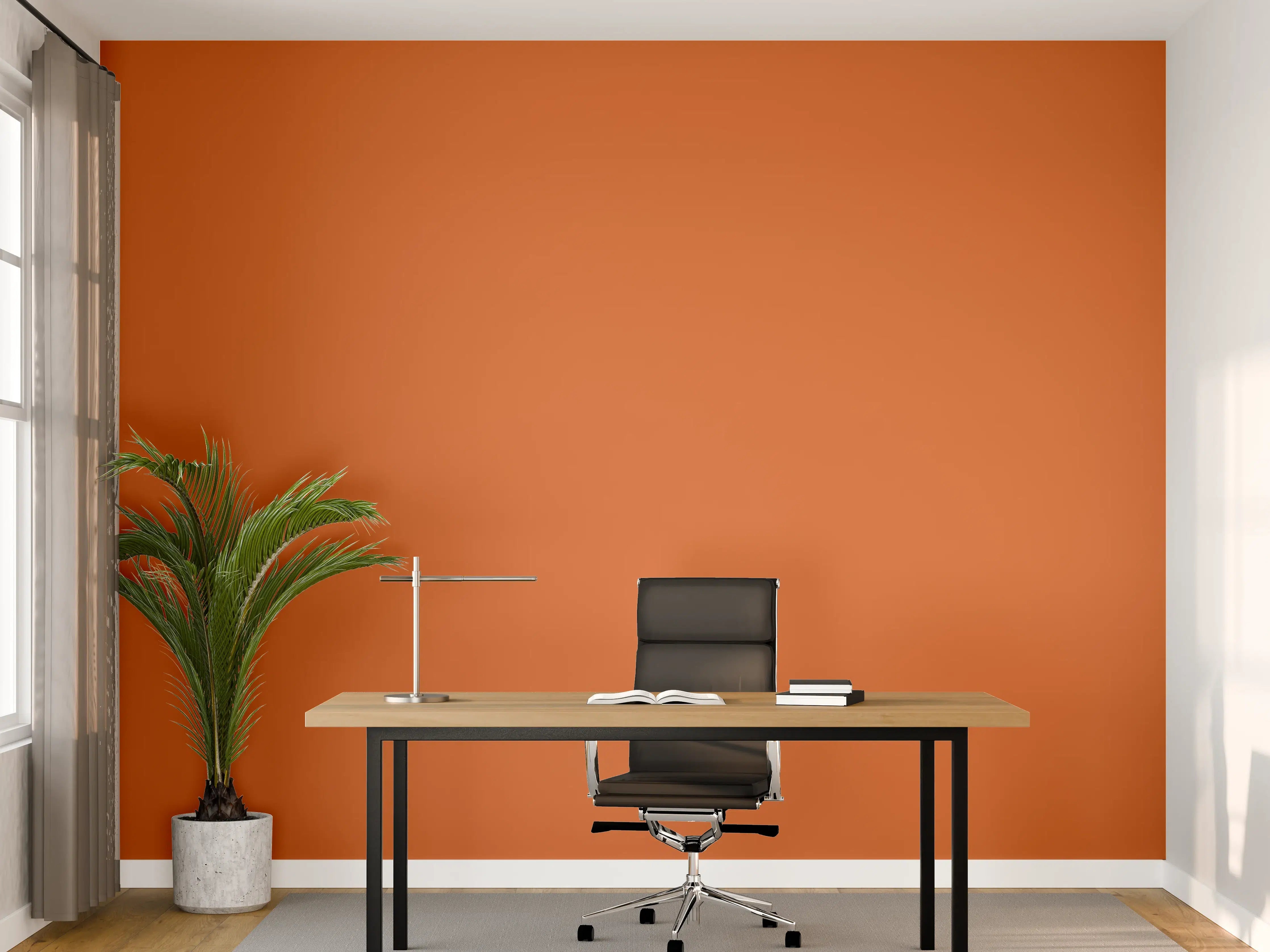 Büro Wandgestaltung - RAL 2010 (Signalorange)
