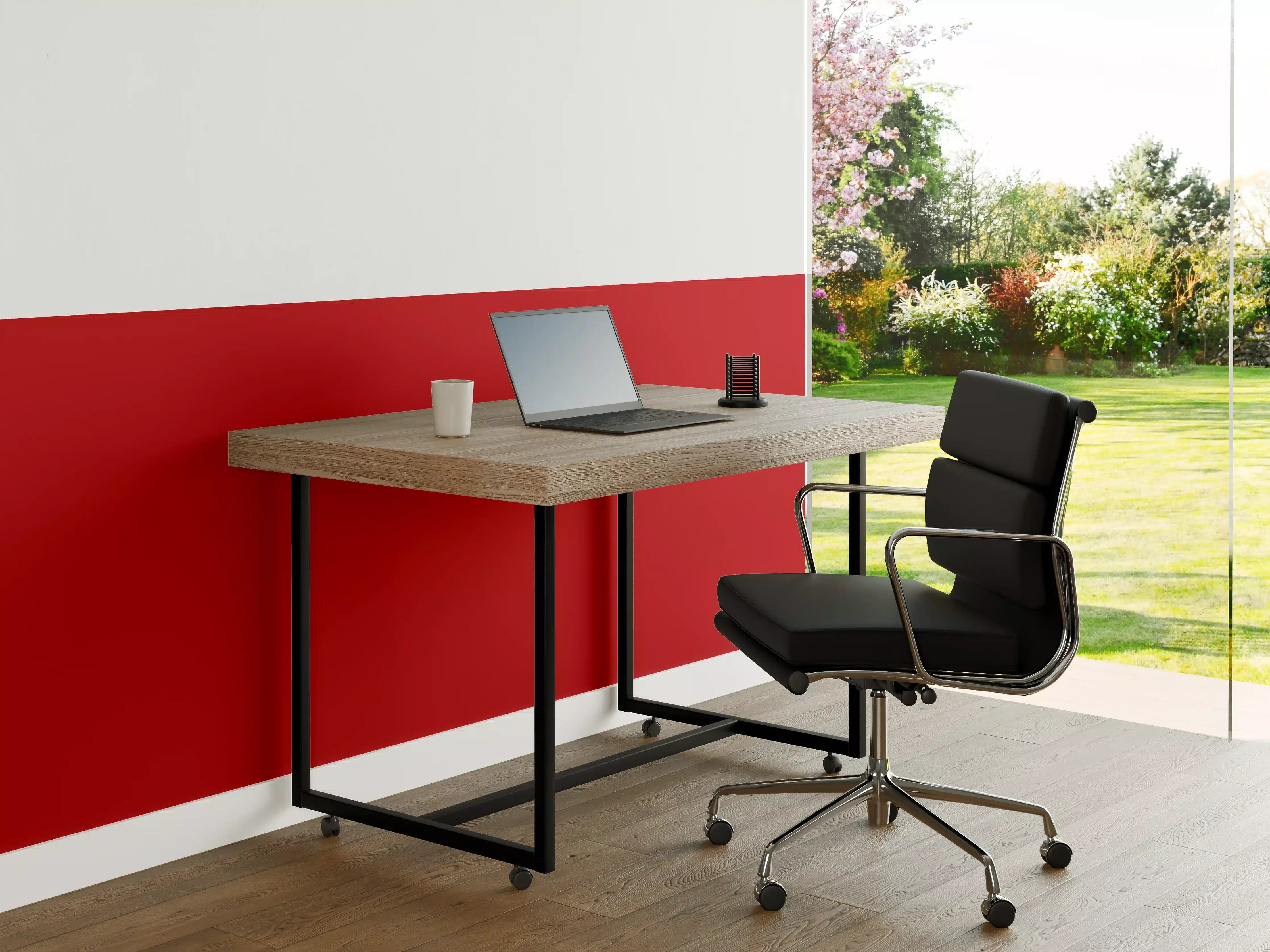 Büro Wandgestaltung - RAL 3020 (Verkehrsrot)