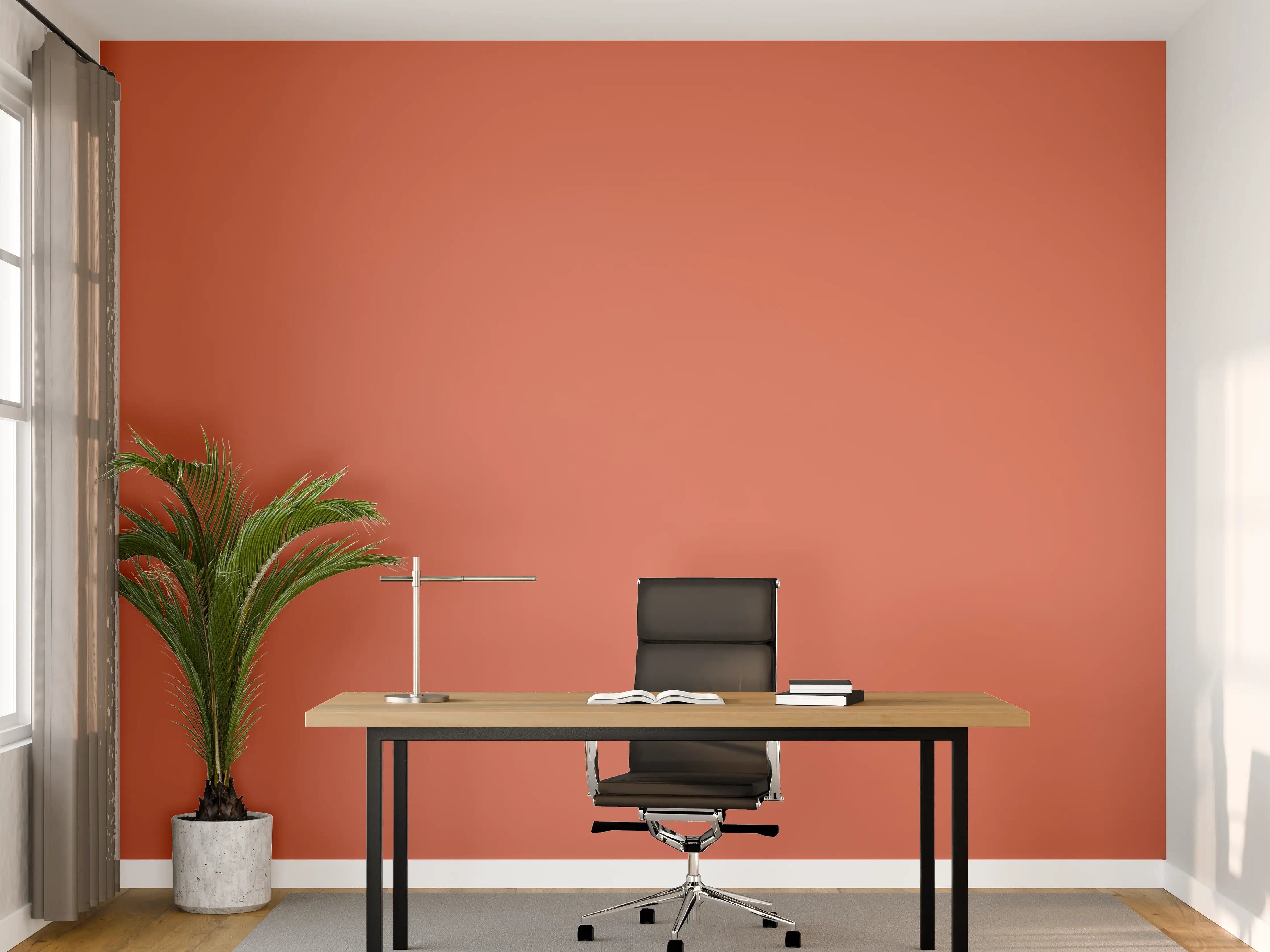 Büro Wandgestaltung - RAL 3022 (Lachsrosa)