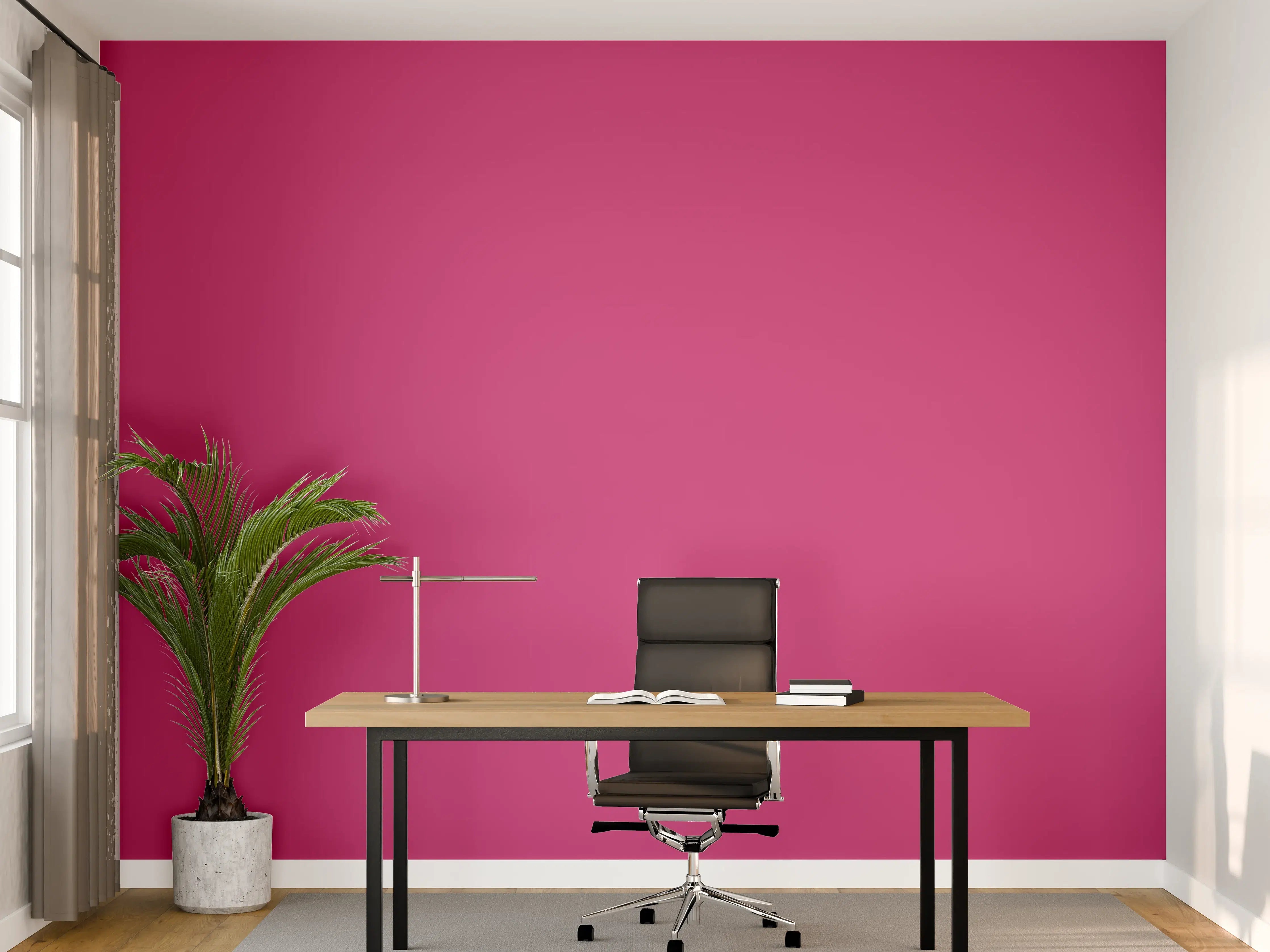 Büro Wandgestaltung - RAL 4010 (Telemagenta)