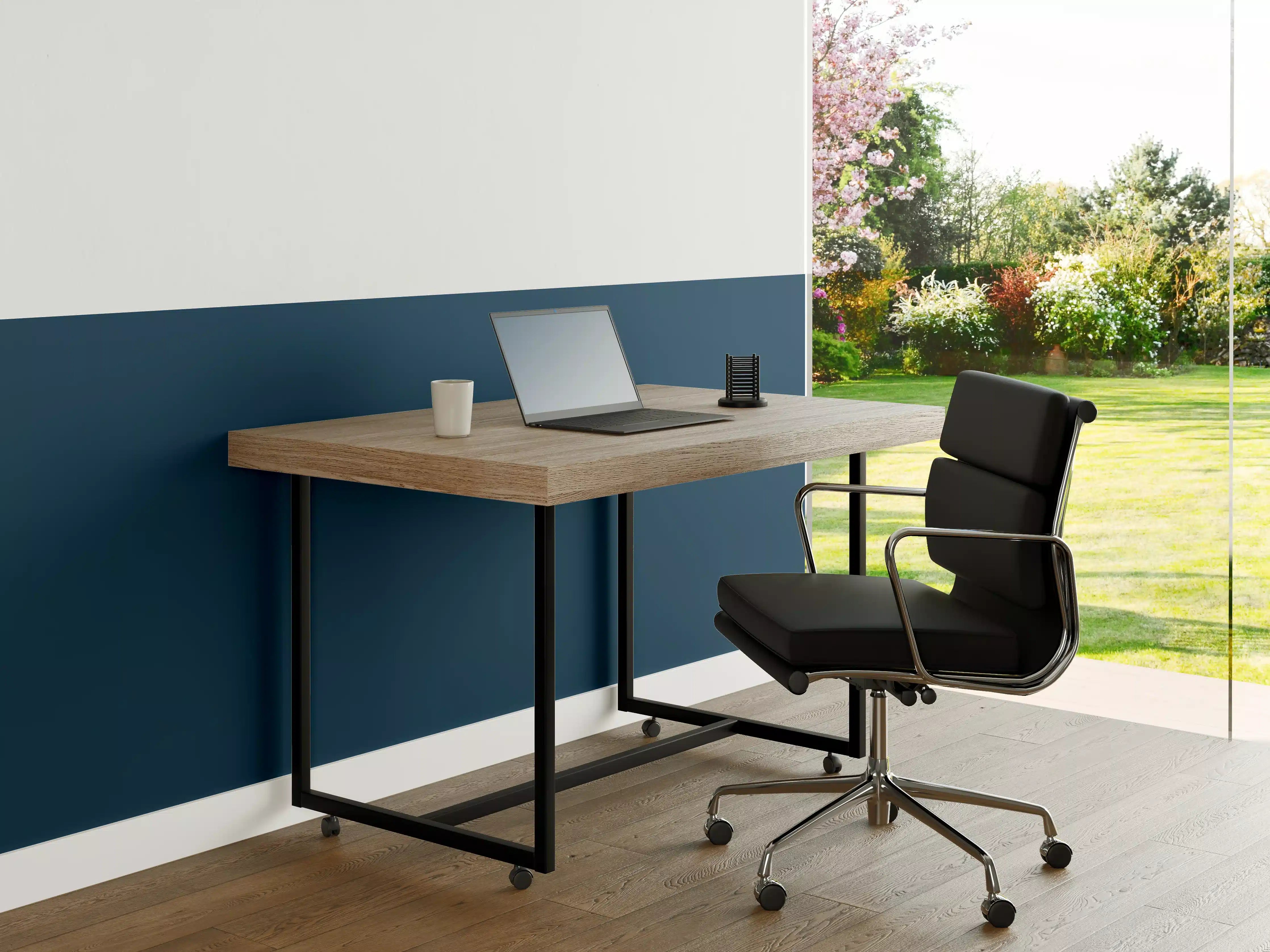 Büro Wandgestaltung - RAL 5001 (Grünblau)