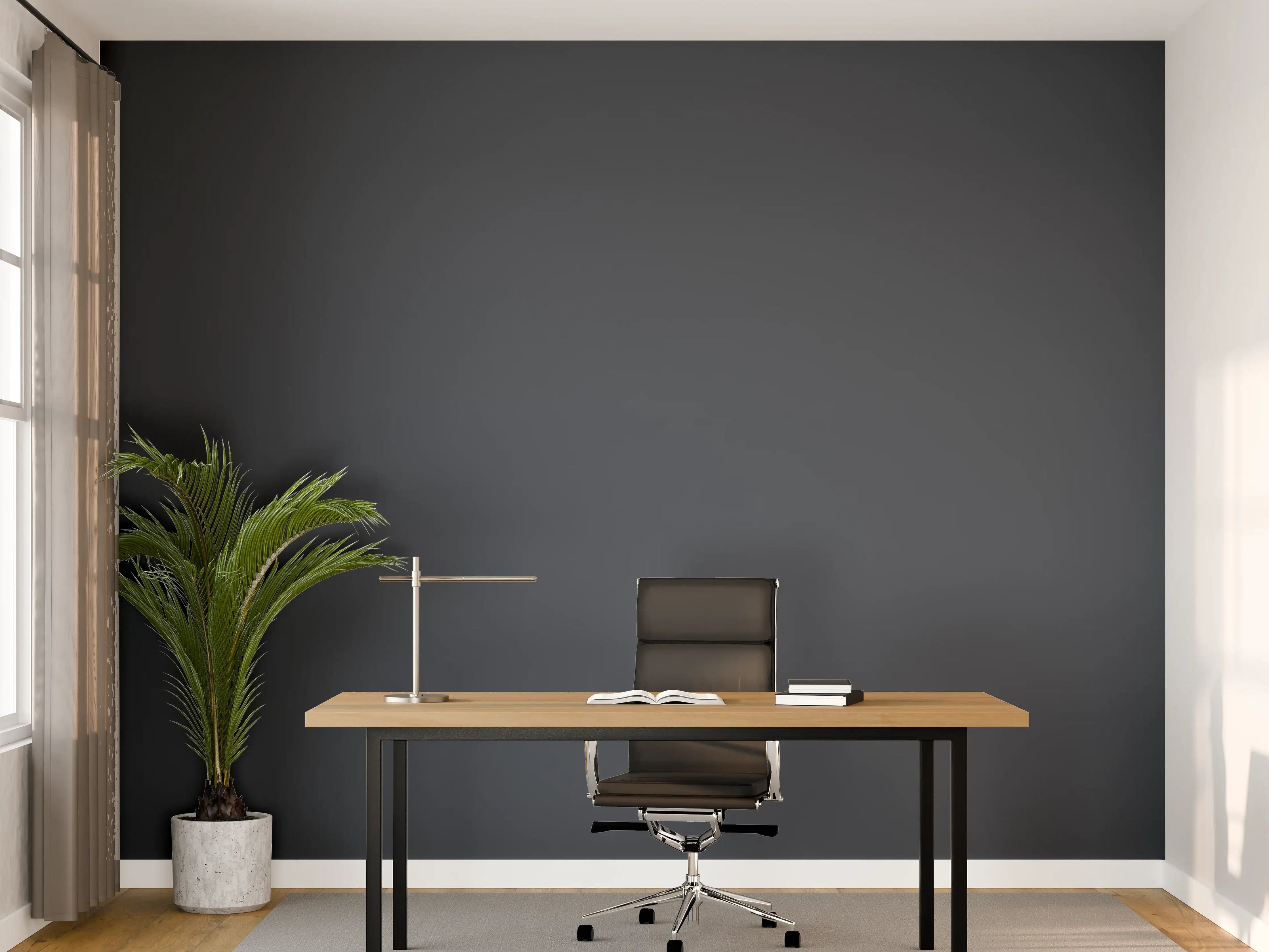 Büro Wandgestaltung - RAL 5008 (Graublau)
