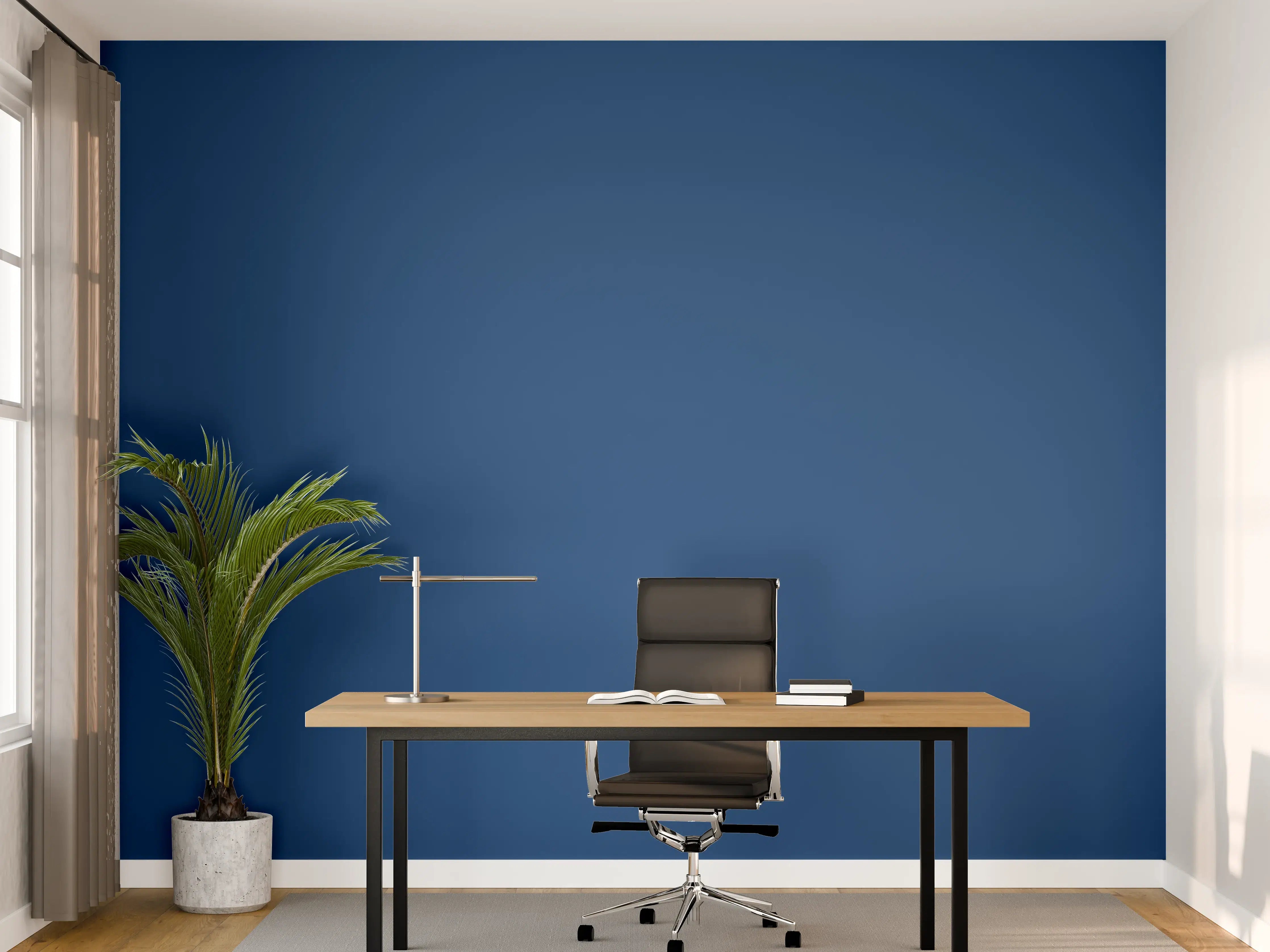 Büro Wandgestaltung - RAL 5010 (Enzianblau)