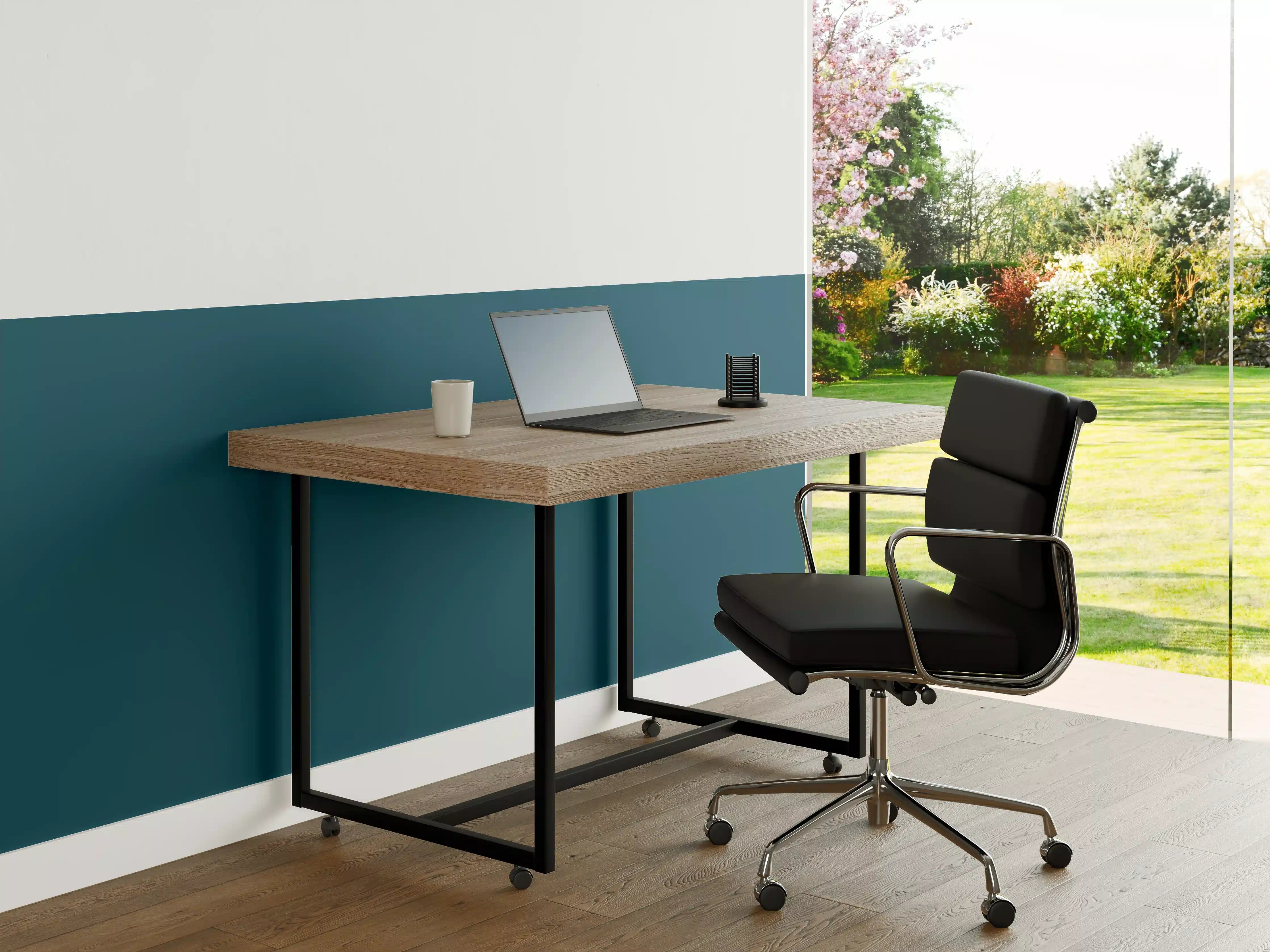 Büro Wandgestaltung - RAL 5025 (Perlenzenzianblau)