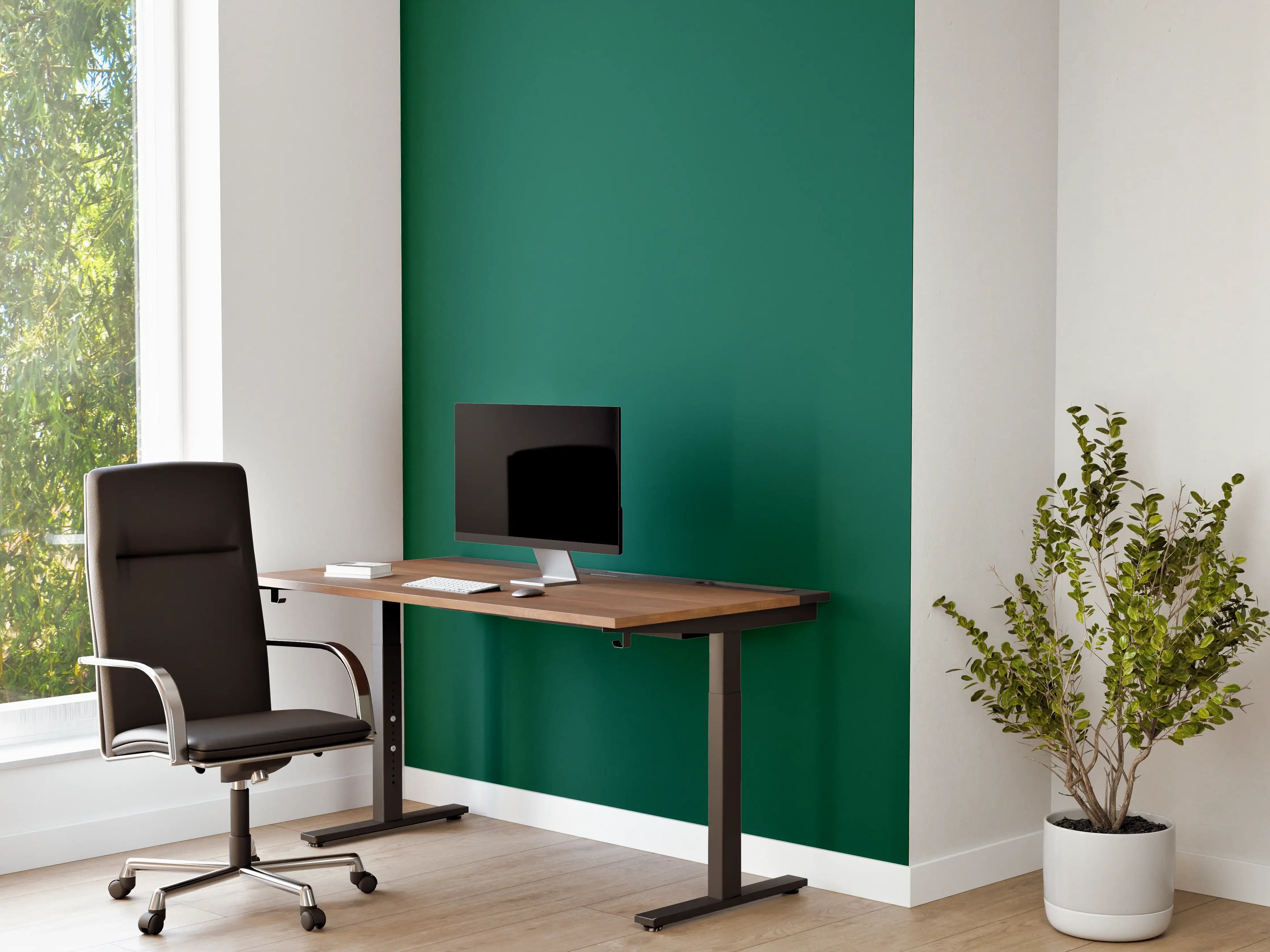 Büro Wandgestaltung - RAL 6036 (Perlopalgrün)