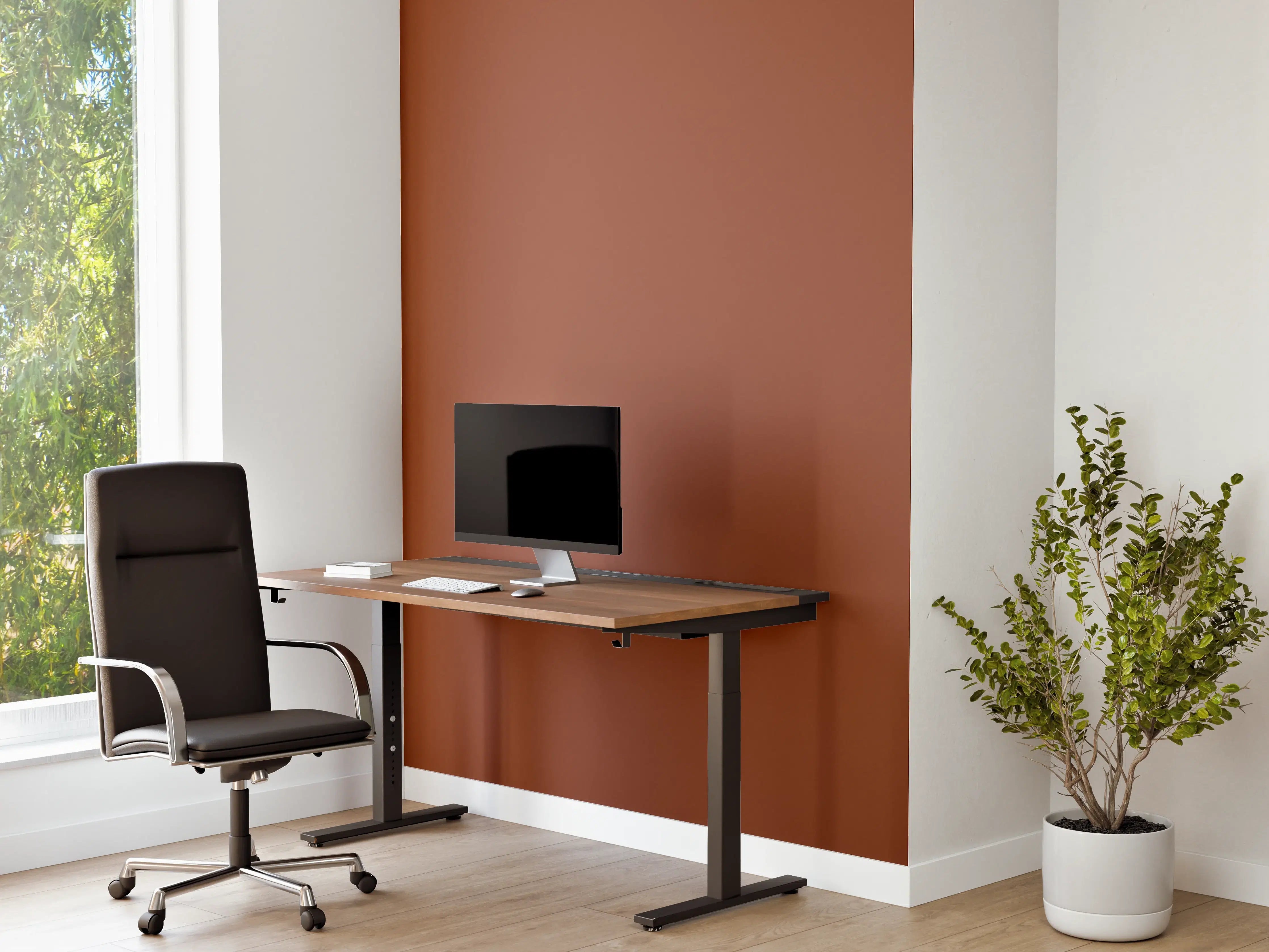 Büro Wandgestaltung - RAL 8004 (Kupferbraun)