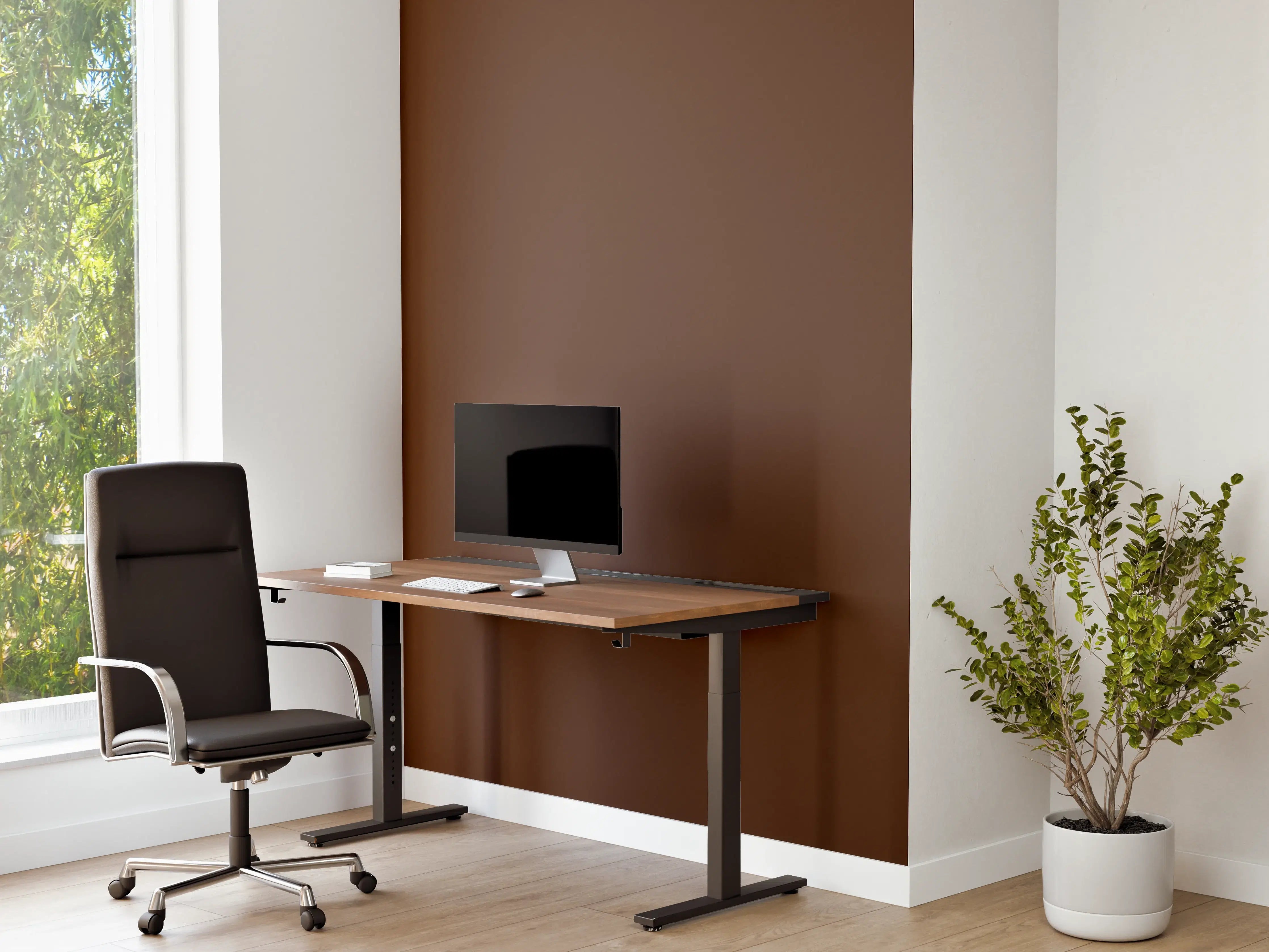 Büro Wandgestaltung - RAL 8011 (Nussbraun)