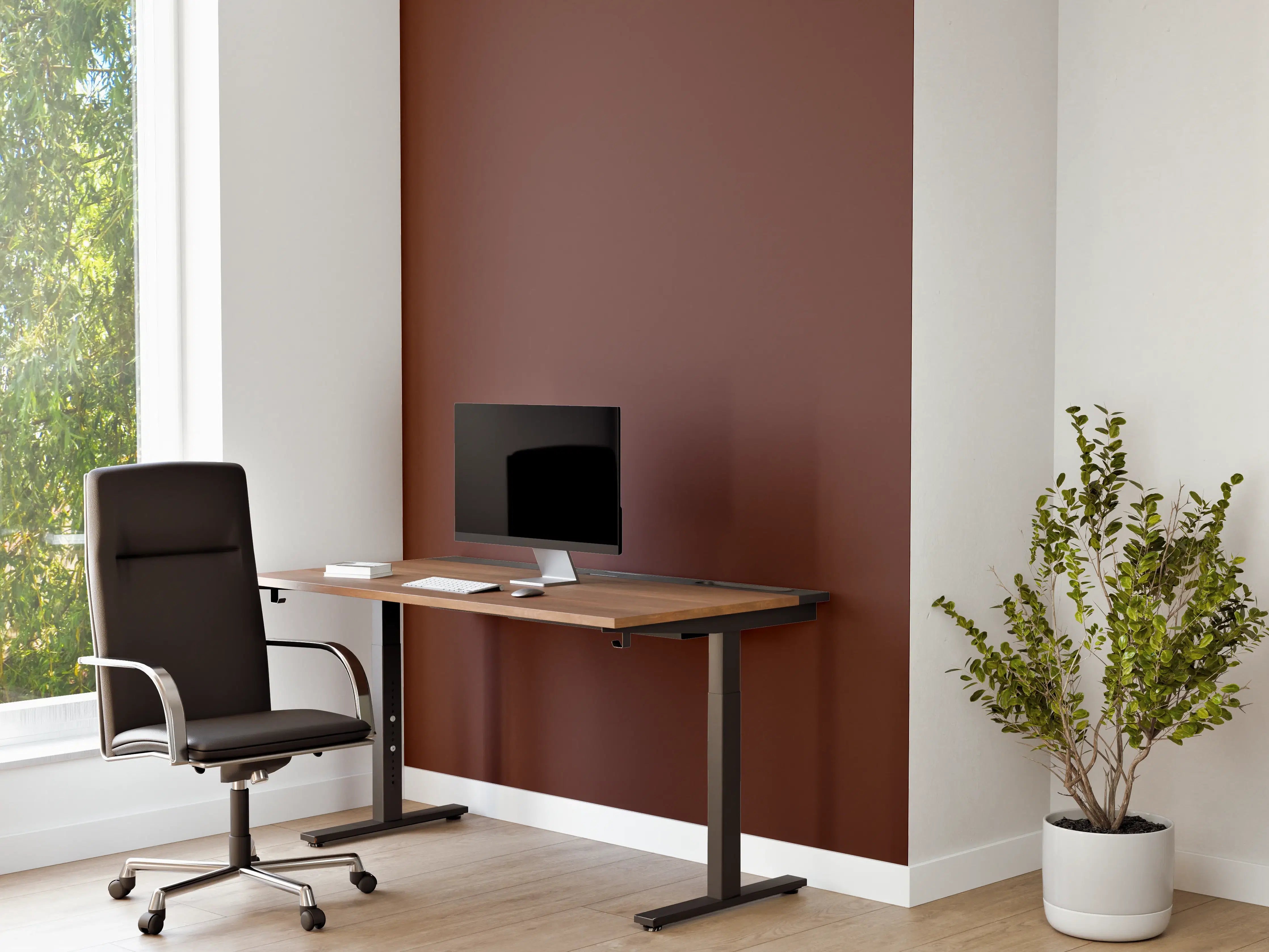 Büro Wandgestaltung - RAL 8015 (Kastanienbraun)