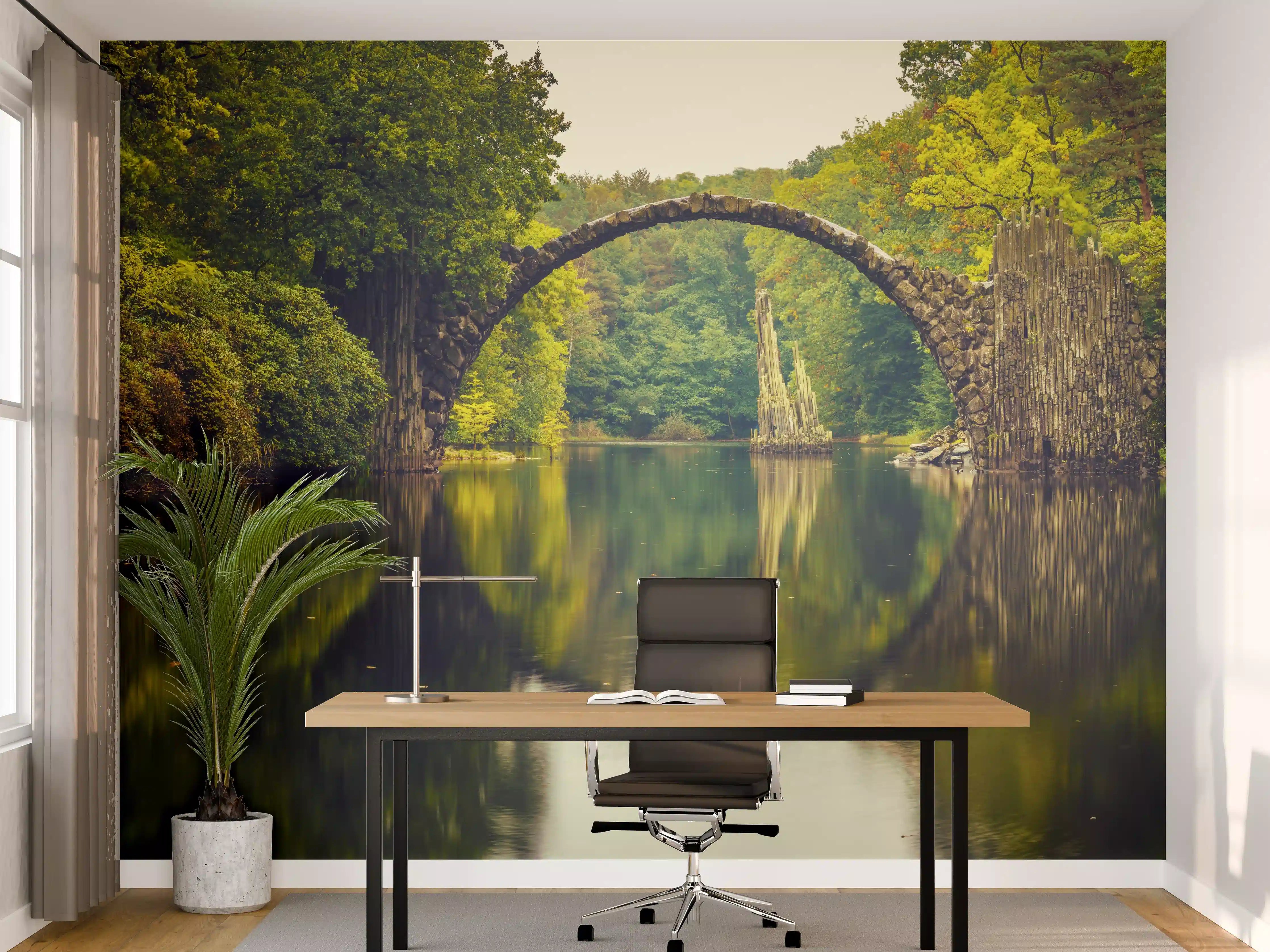 Büro Wandgestaltung - Rakotz bridge in Kromlau