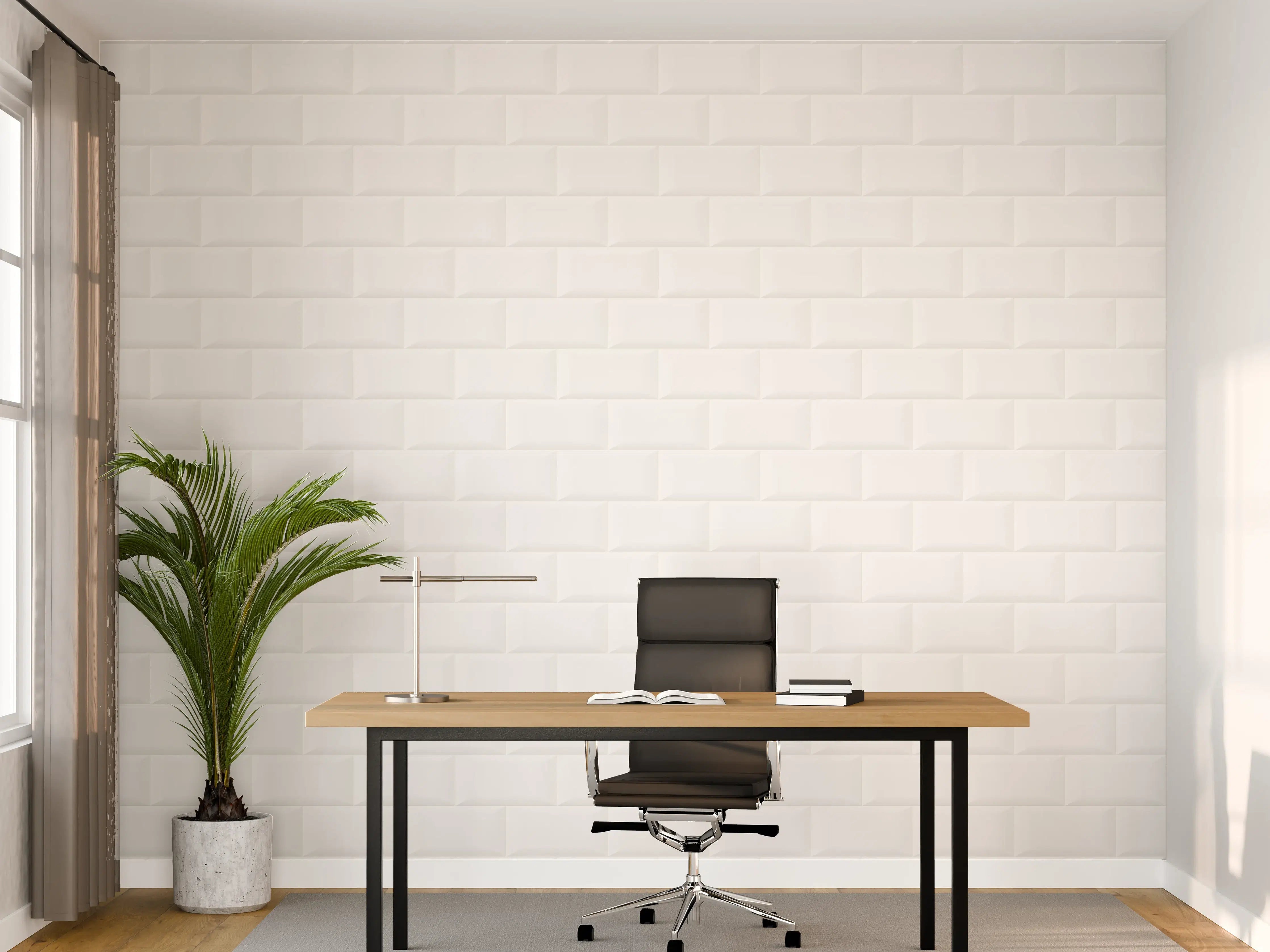 Büro Wandgestaltung - Reine Weiße Wandtextur
