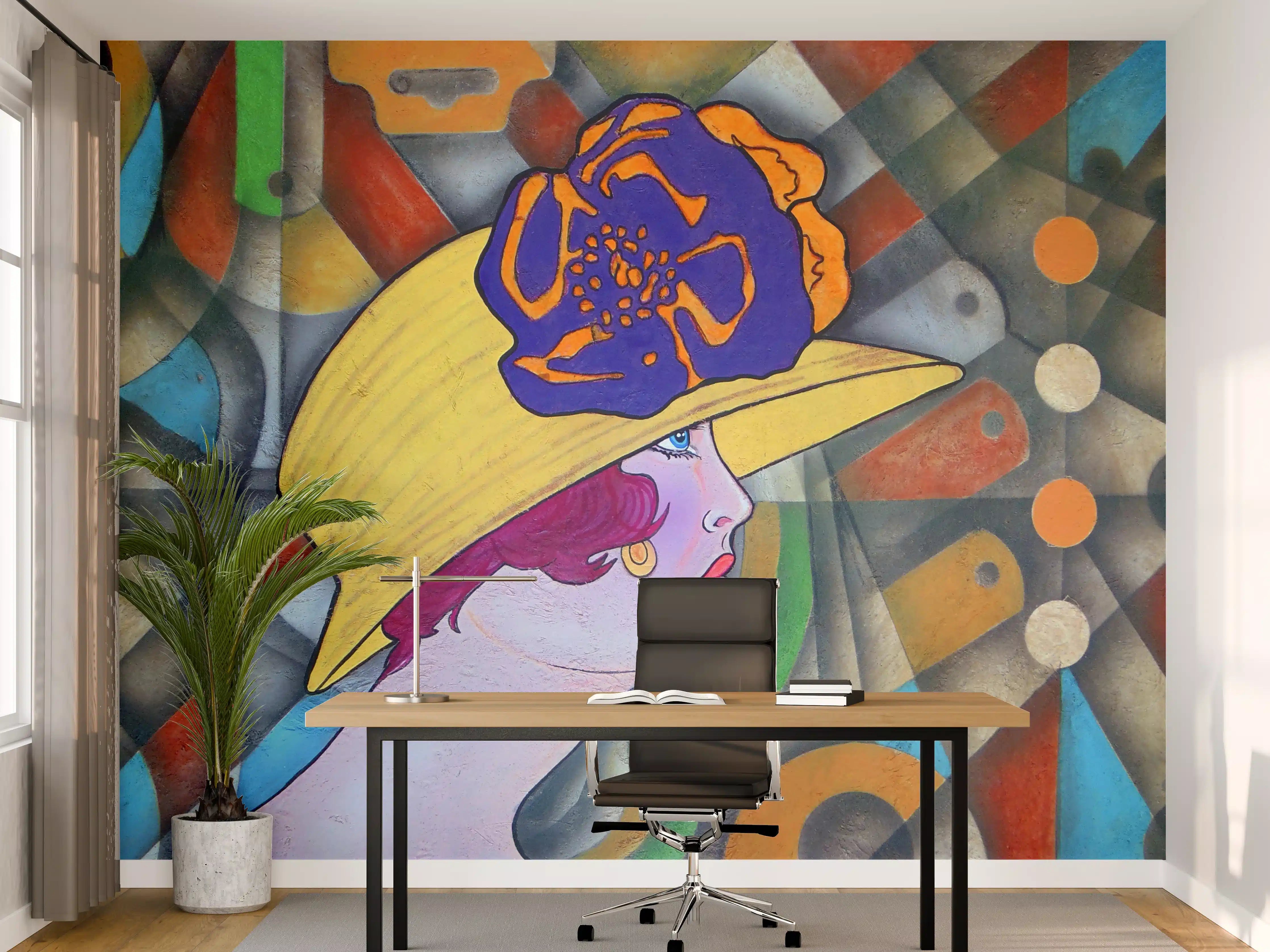 Büro Wandgestaltung - Retro Fashion Kunst Abstrakt