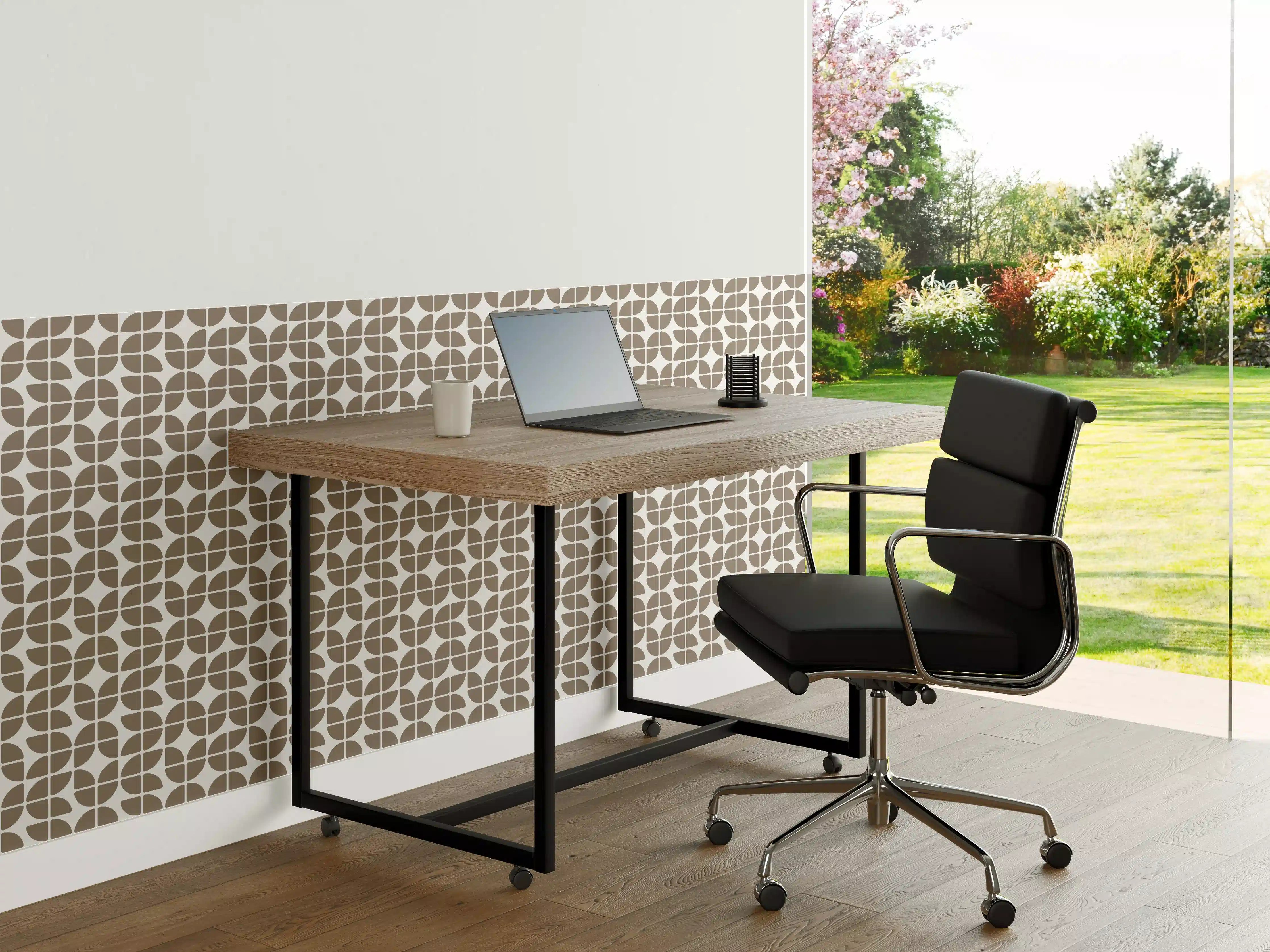 Büro Wandgestaltung - Retro-Grazia-Tortora-Muster