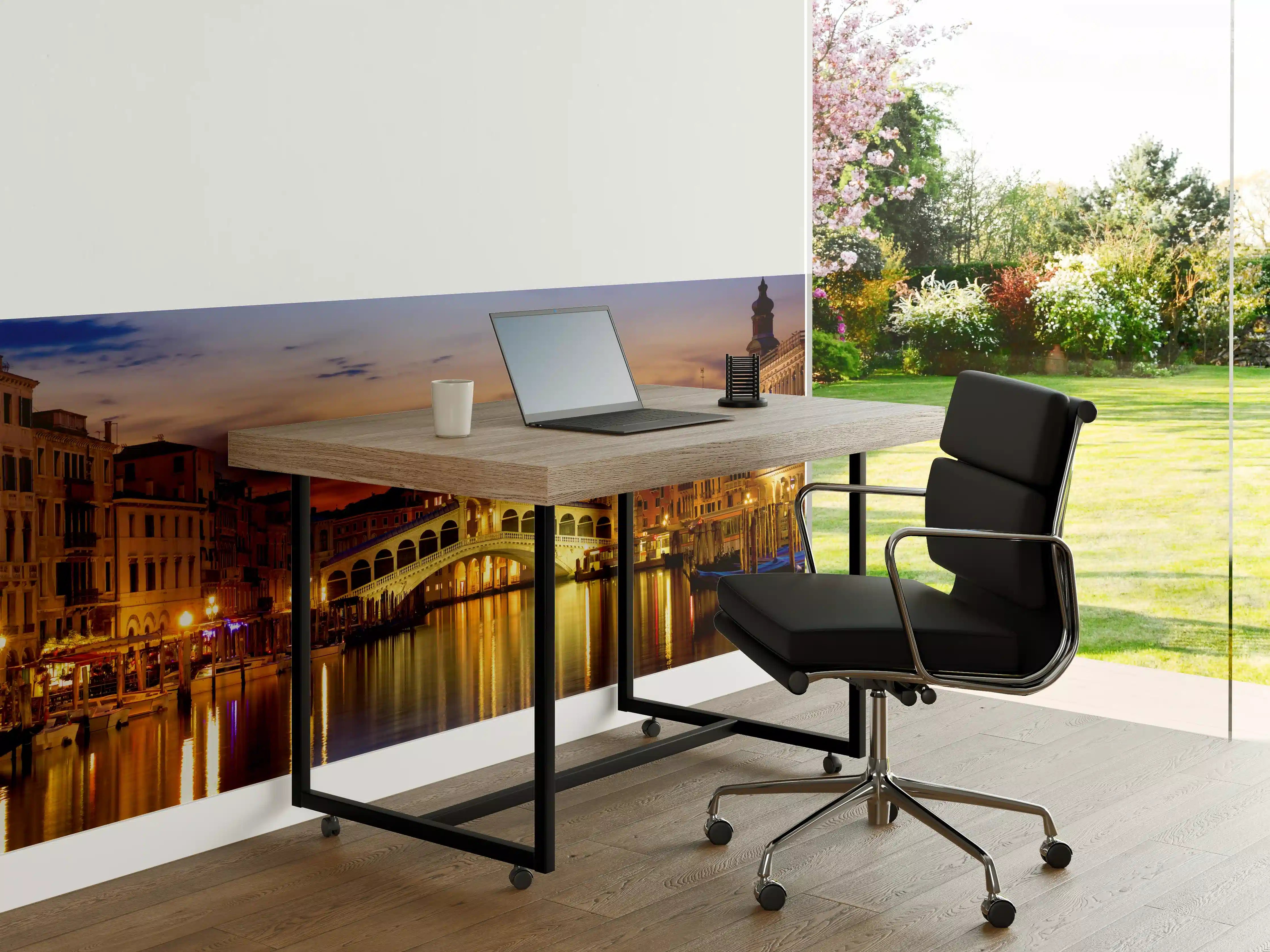 Büro Wandgestaltung - Rialtobrücke in Venedig - Dämmerung