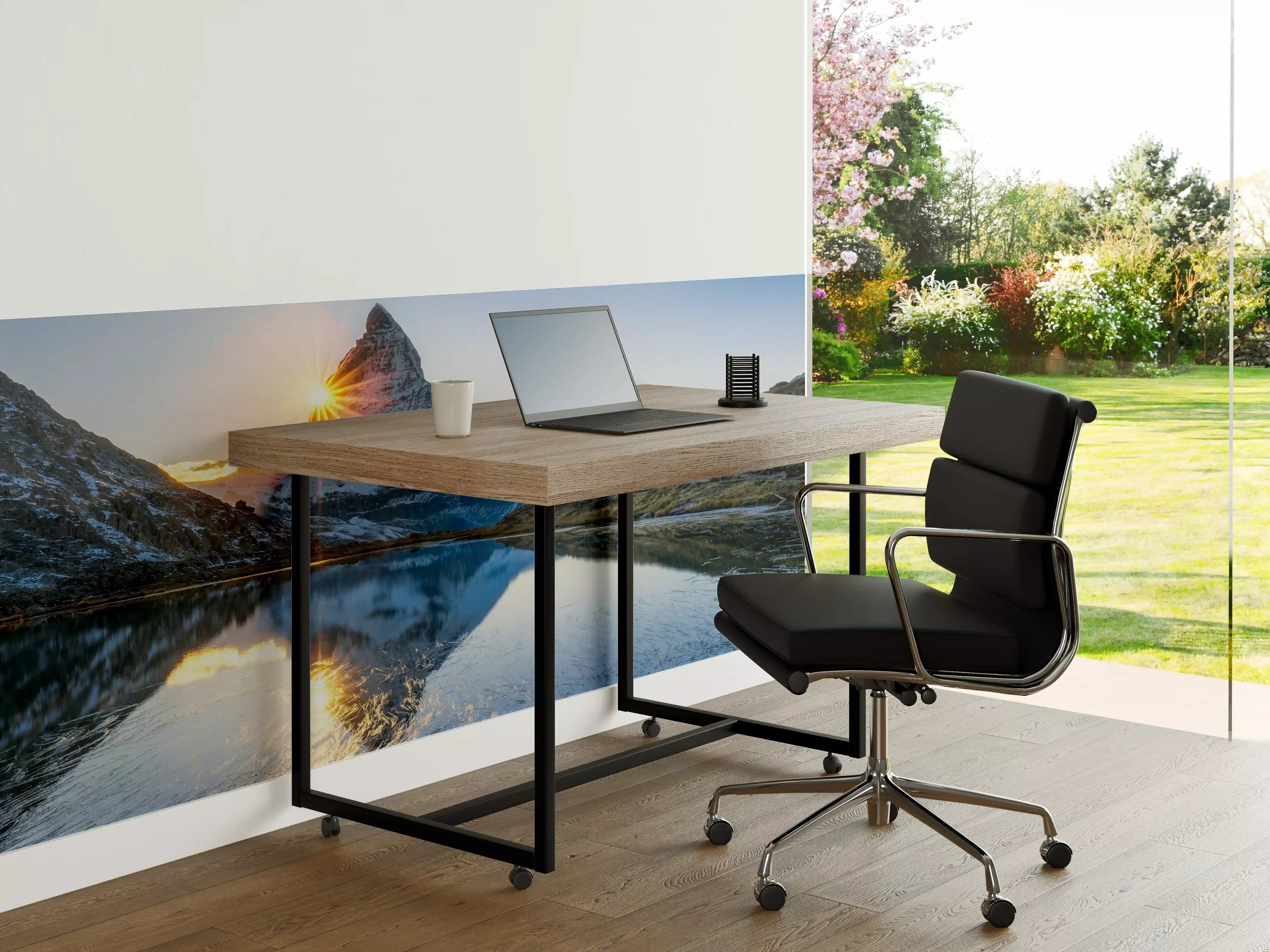 Büro Wandgestaltung - Riffelsee und Matterhorn in den Alpen