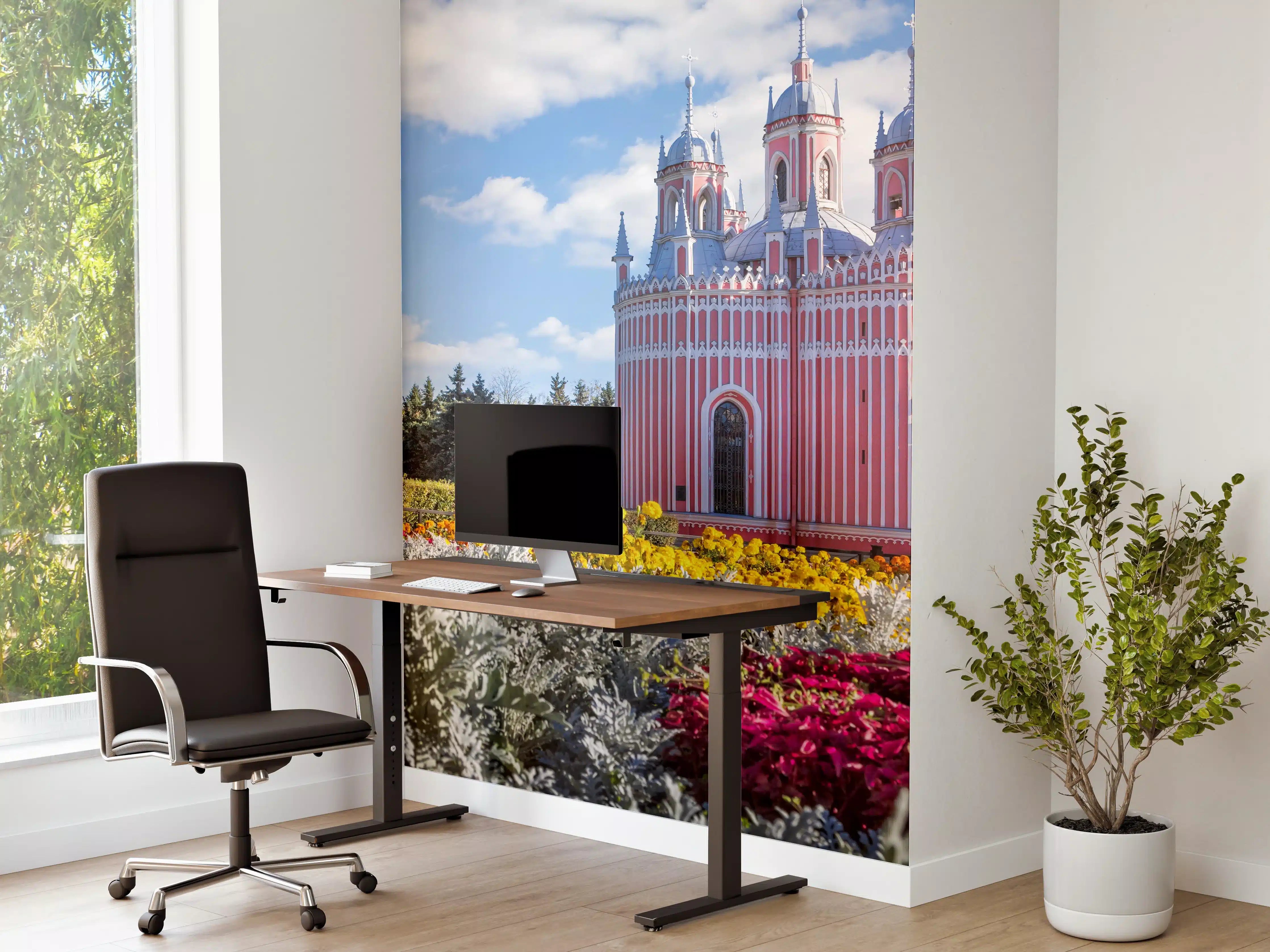 Büro Wandgestaltung - Rötliche Kirche in St. Petersburg