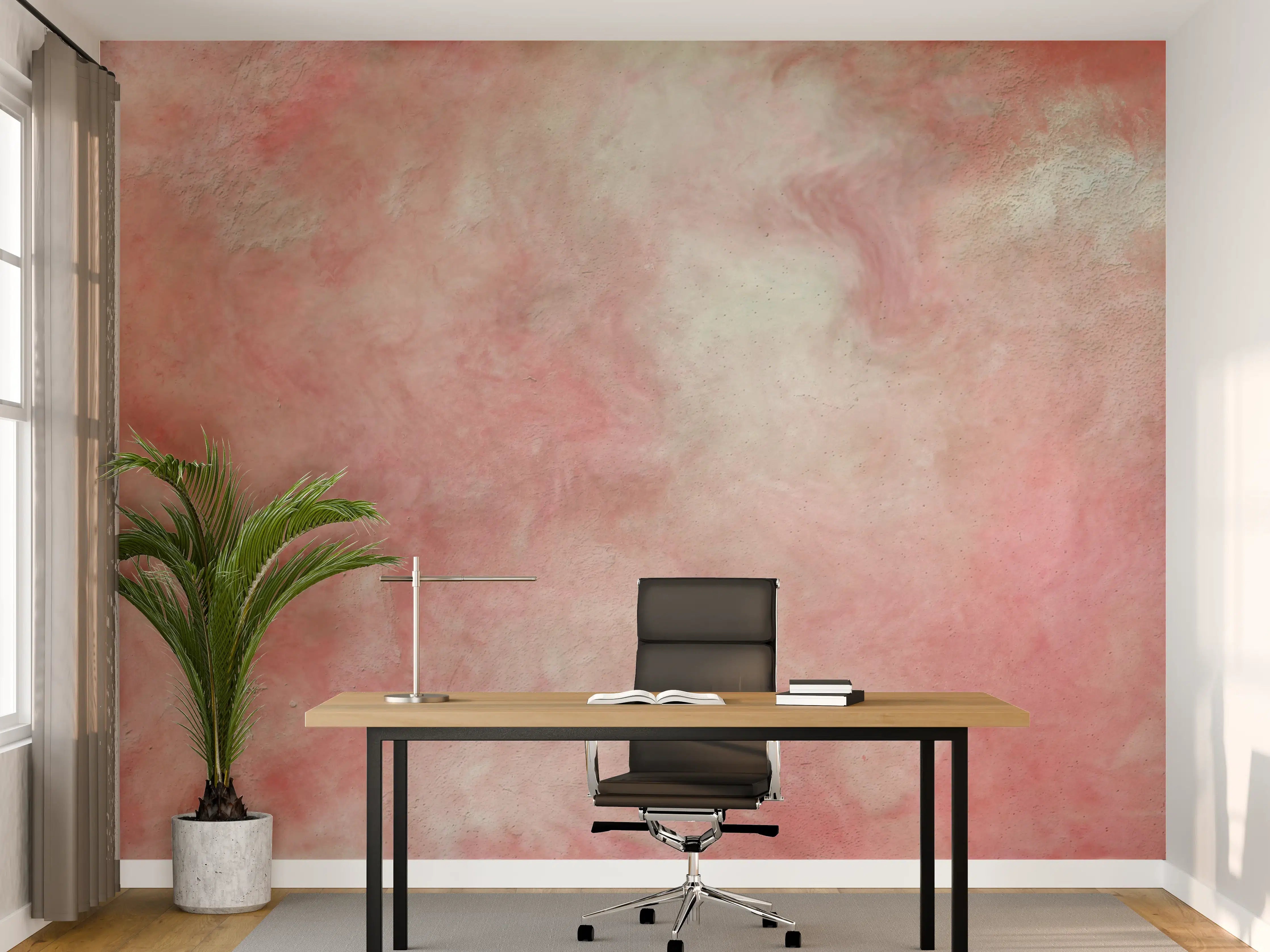 Büro Wandgestaltung - Rosa Marble Textur 