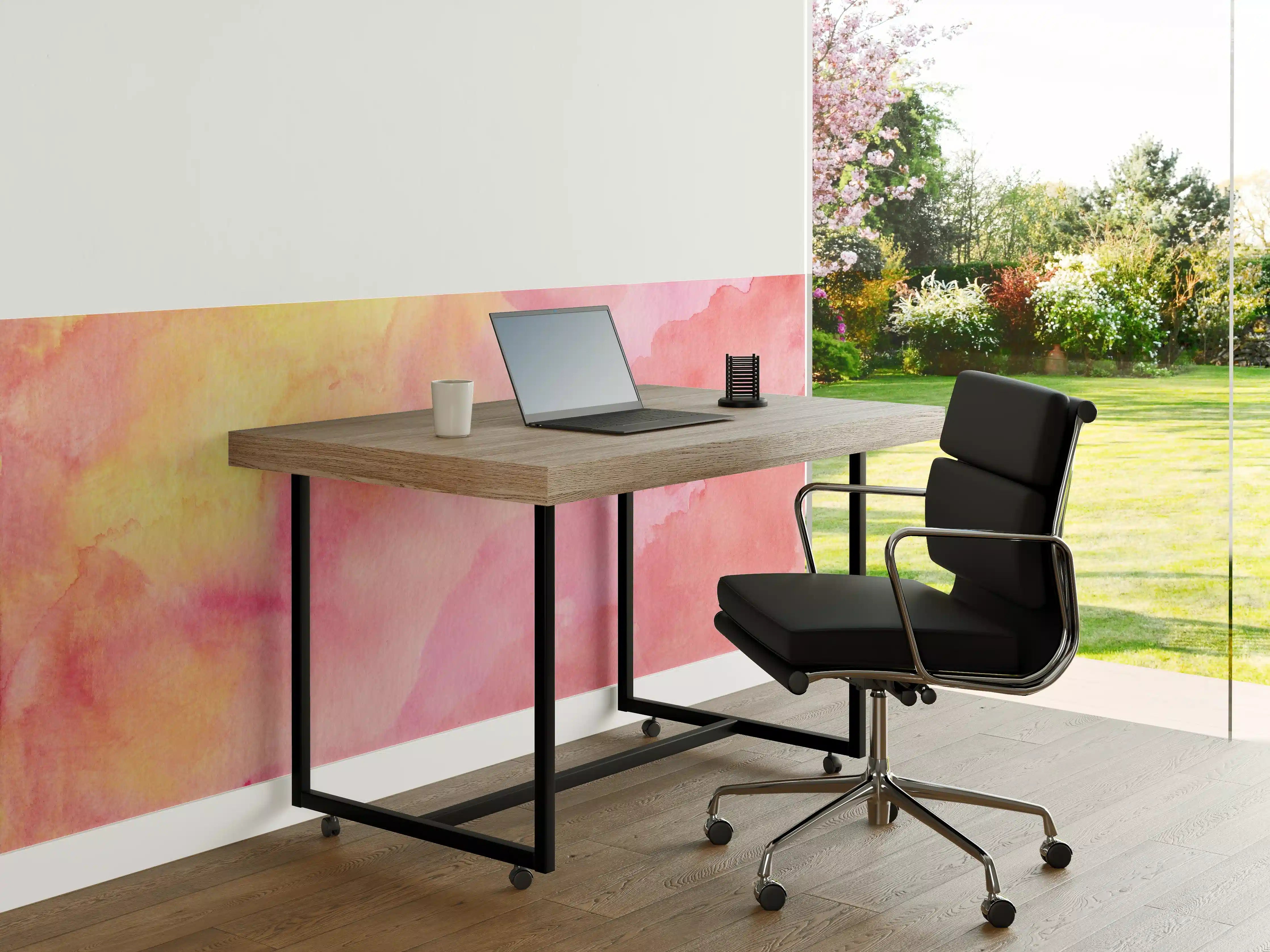 Büro Wandgestaltung - Rosa Verwaschenes Farben-Design