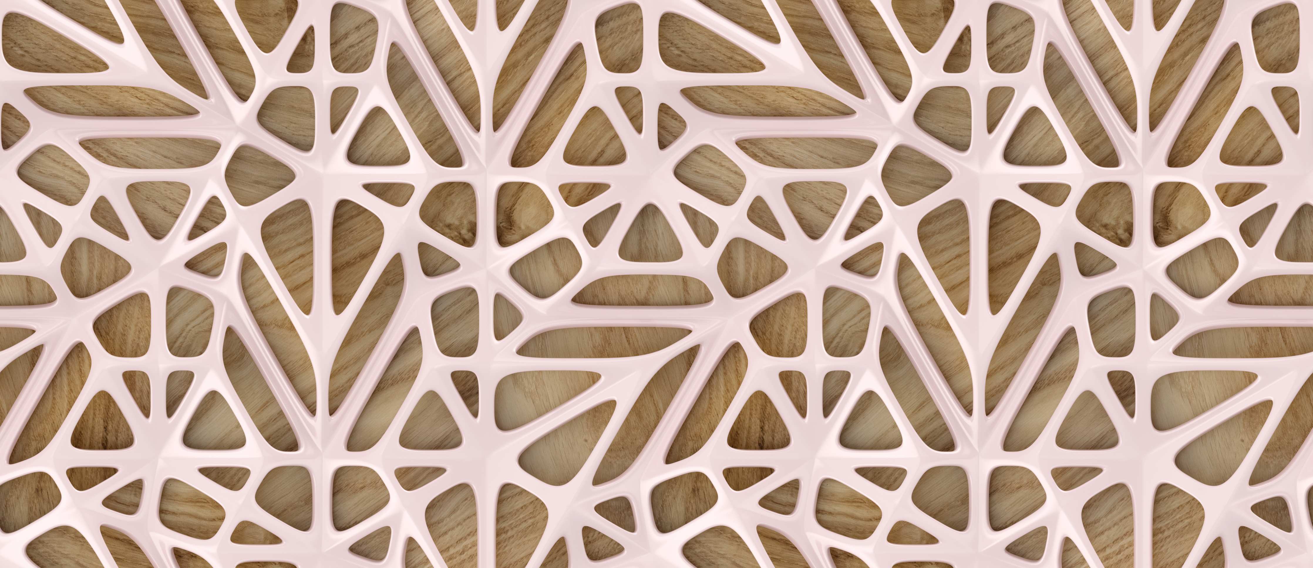 Büro Wandgestaltung-Rosanes Gitter Muster