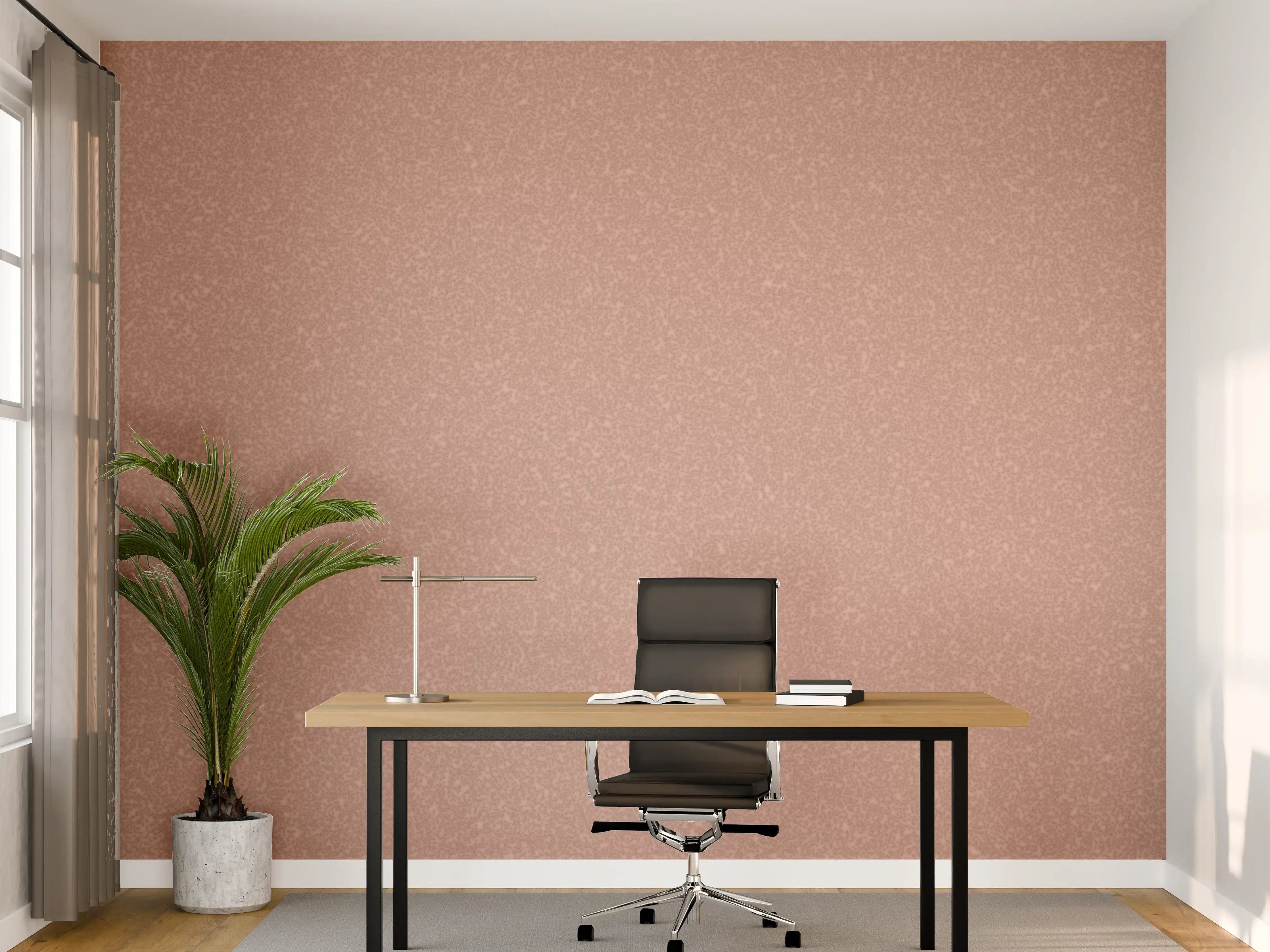 Büro Wandgestaltung - Rosé Gold Glitzertextur