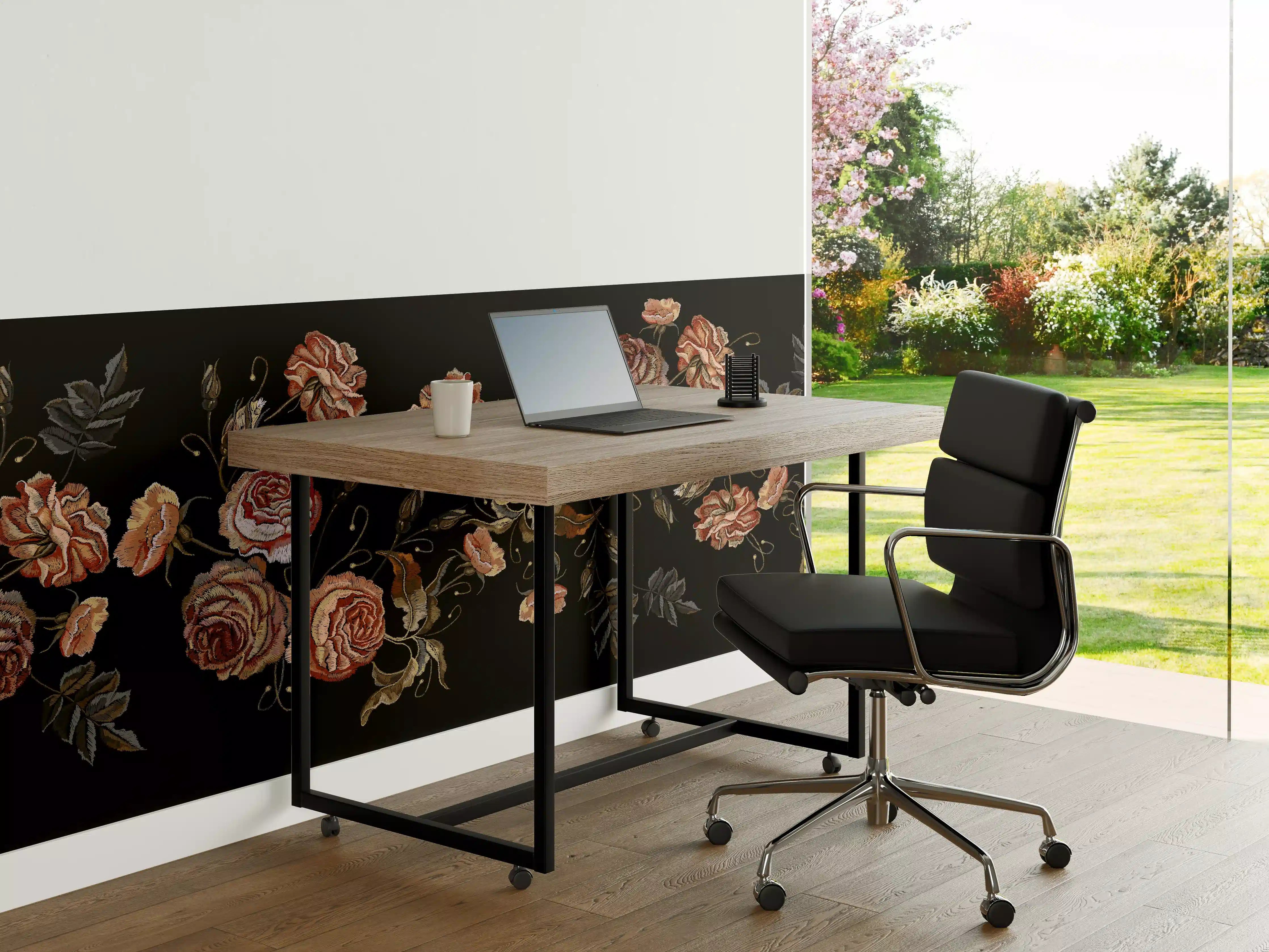Büro Wandgestaltung - Rosen in der Dunkelheit
