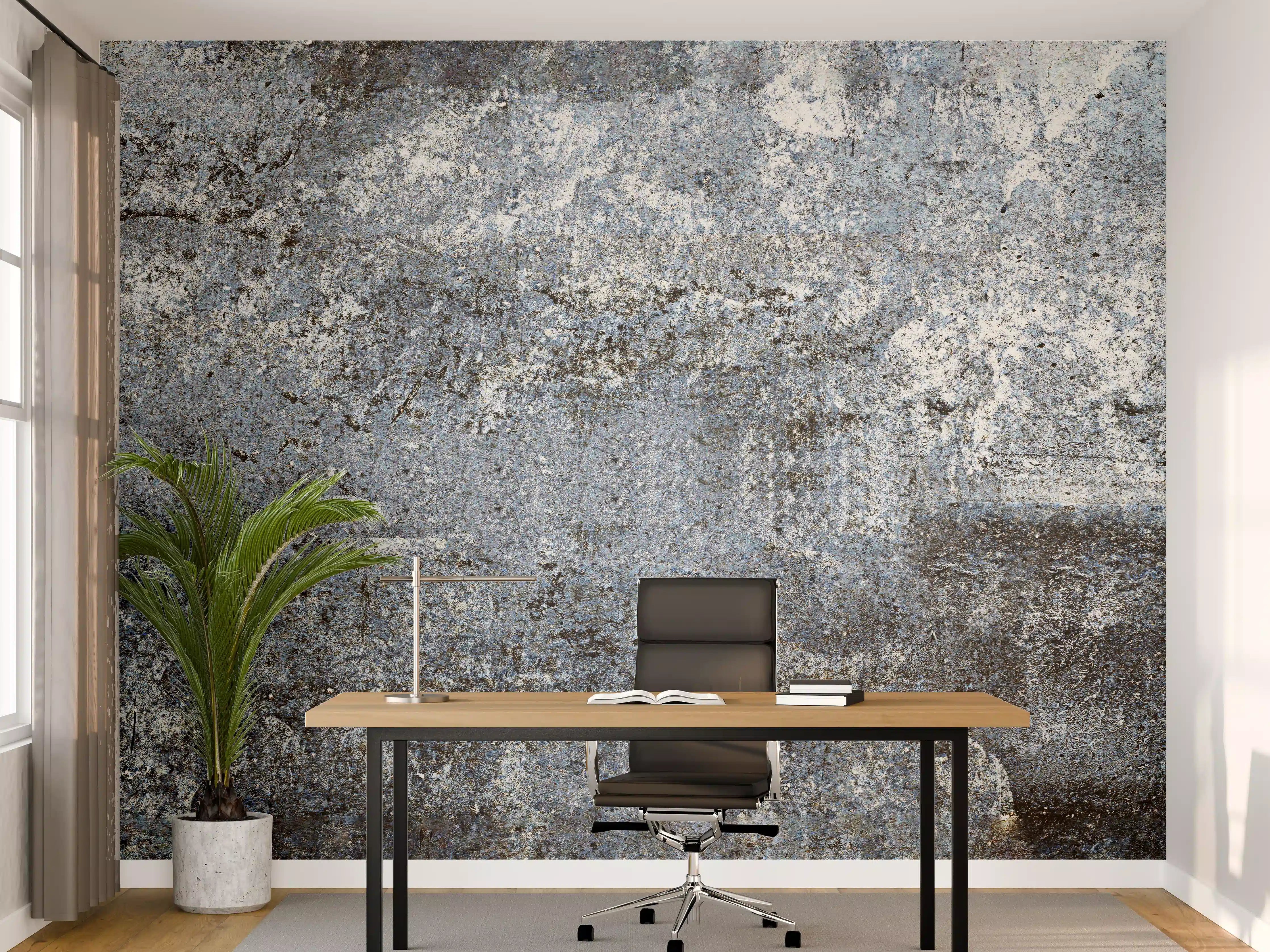 Büro Wandgestaltung - Rostiger Marmor aus Zement