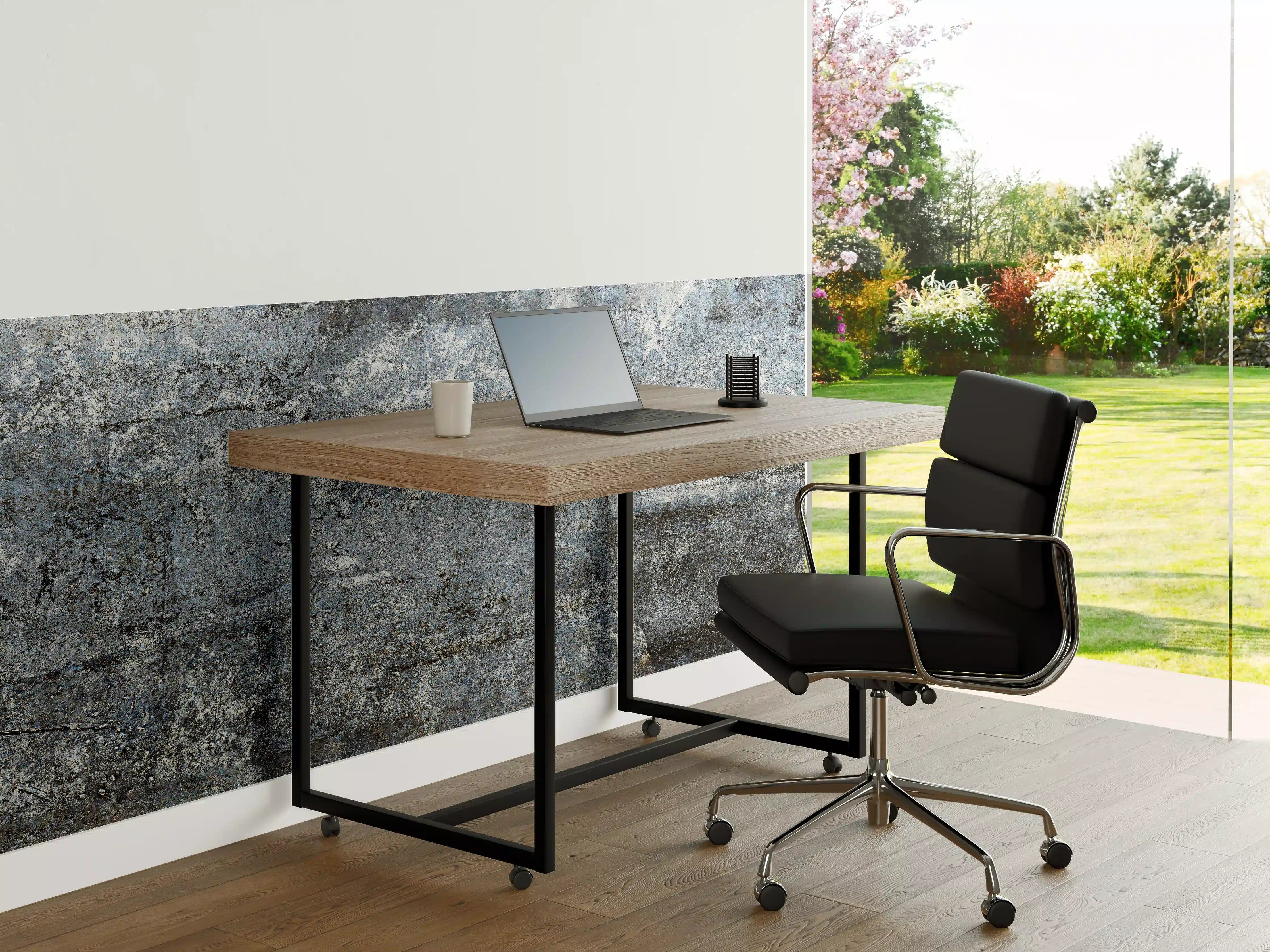 Büro Wandgestaltung - Rostiger Marmor aus Zement