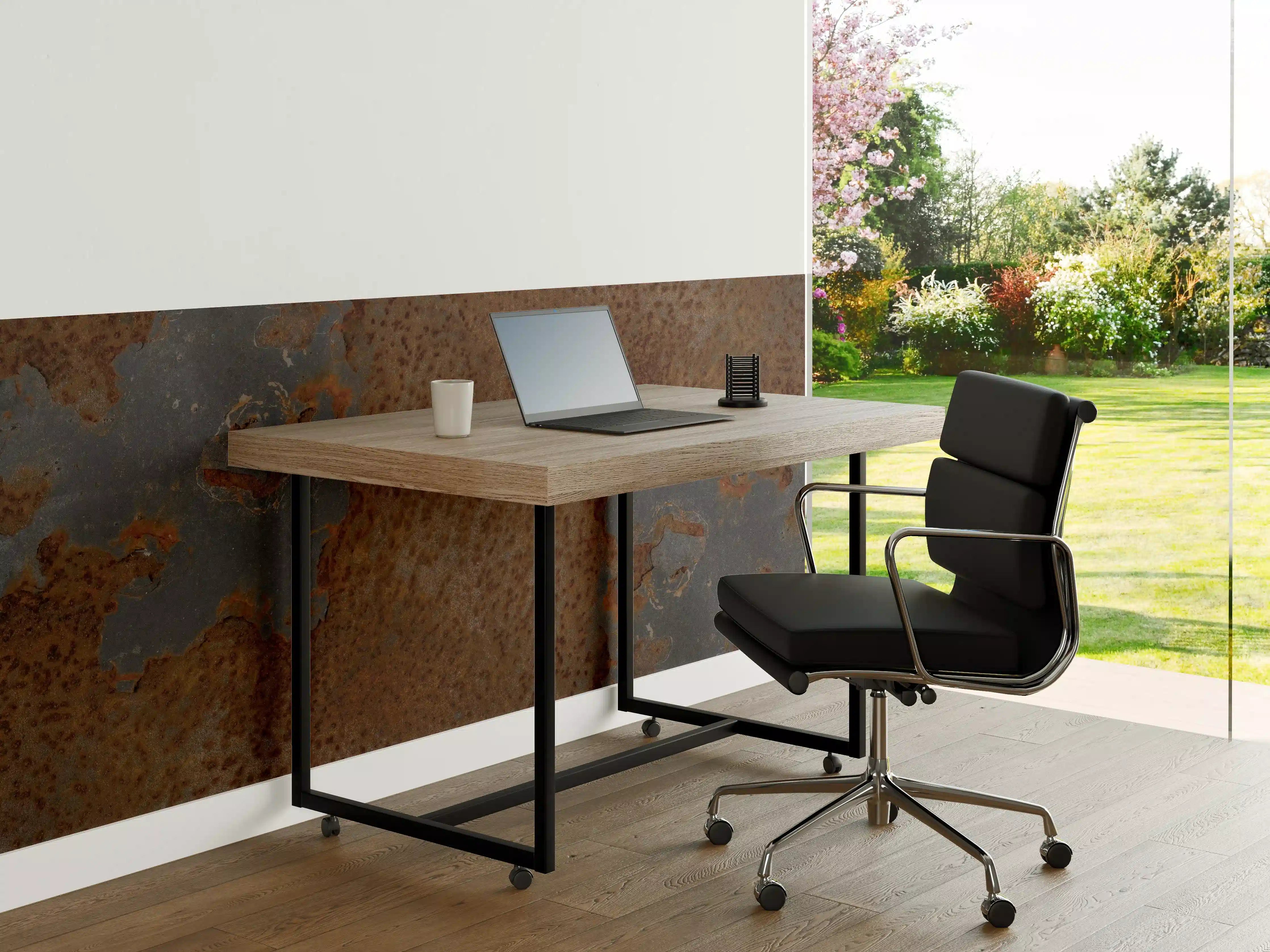 Büro Wandgestaltung - Rostiges Metall im Grunge-Stil