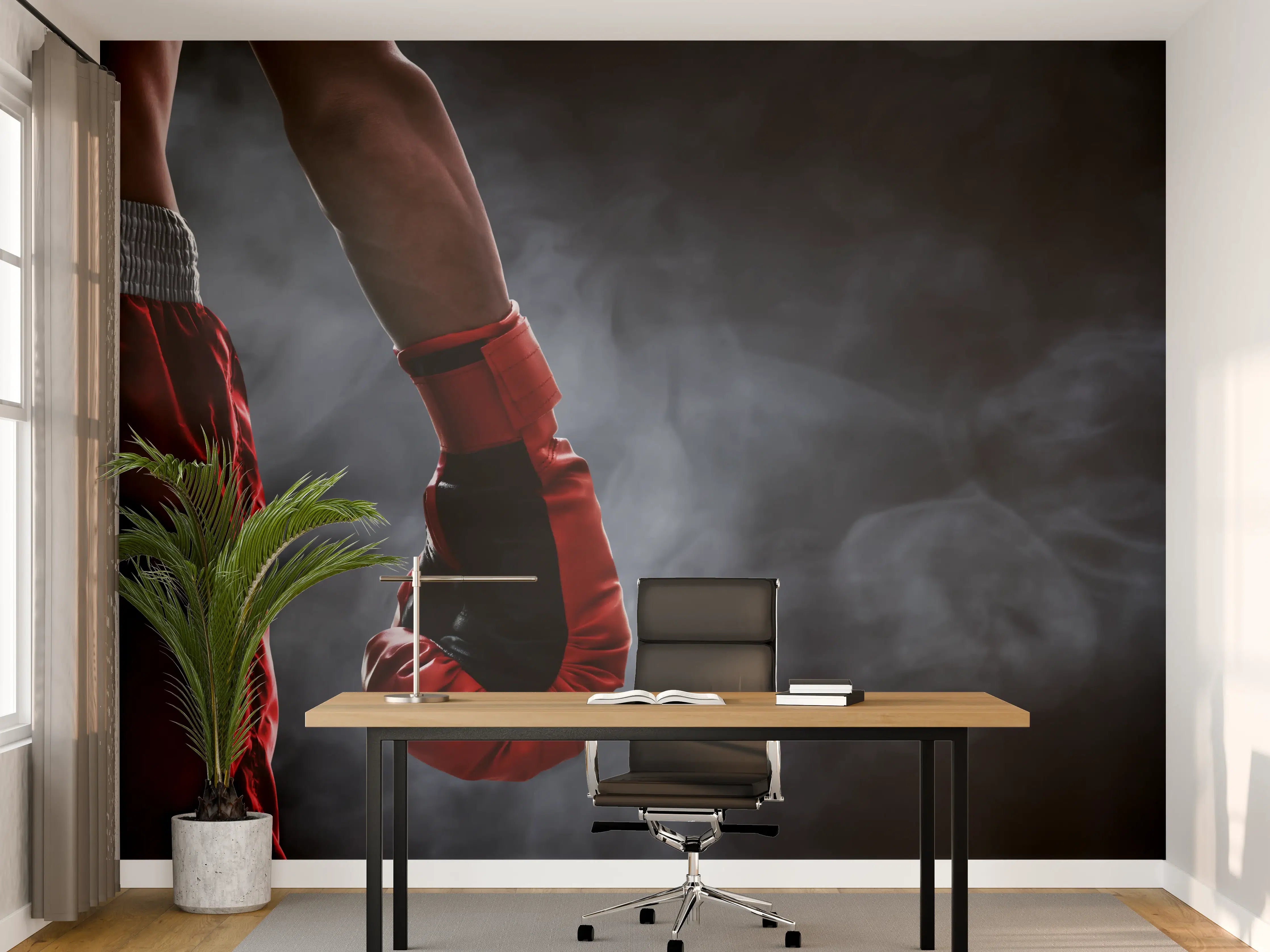 Büro Wandgestaltung - Roter Boxhandschuh