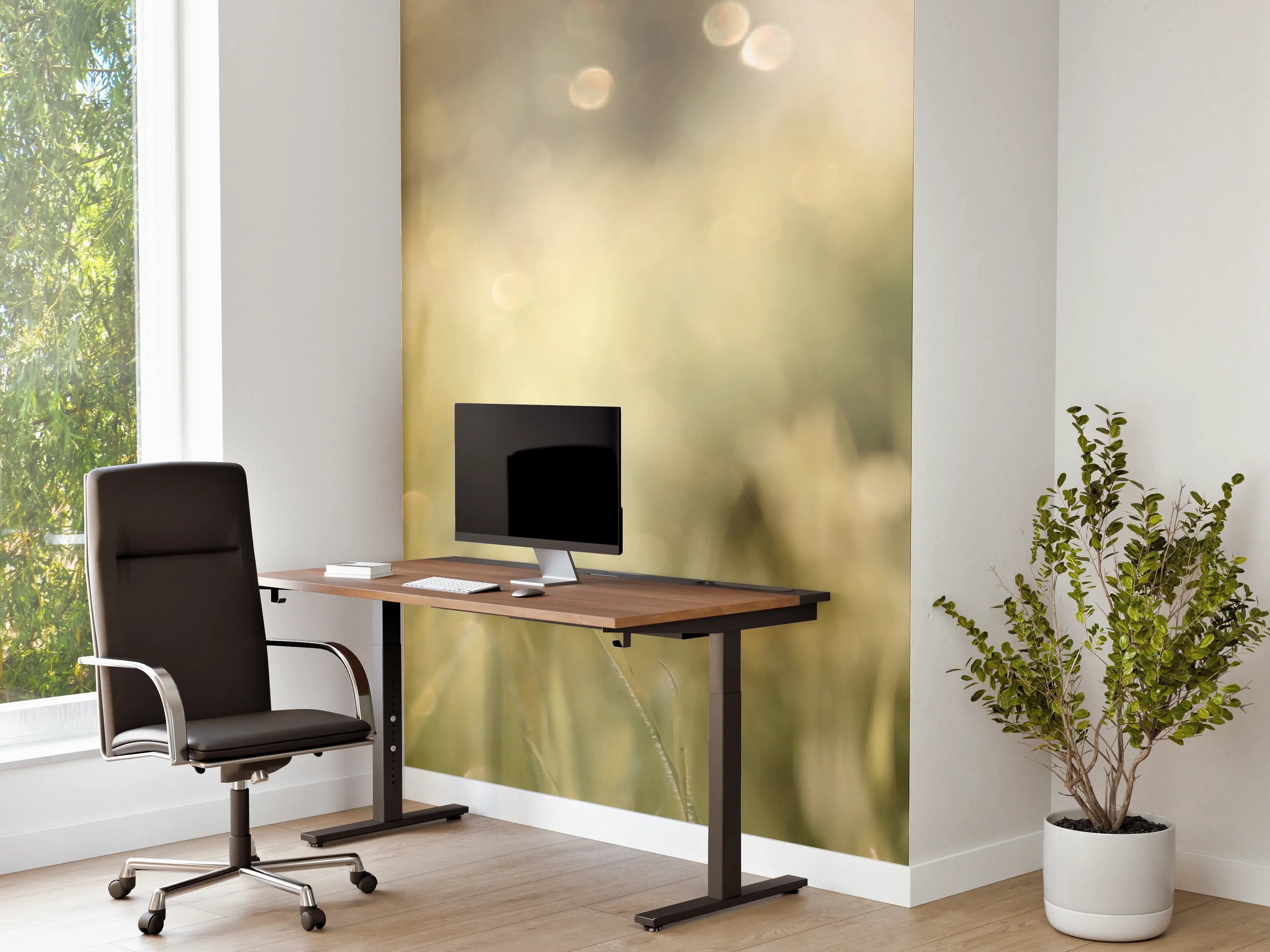 Büro Wandgestaltung - Roter Mohn auf Wiese