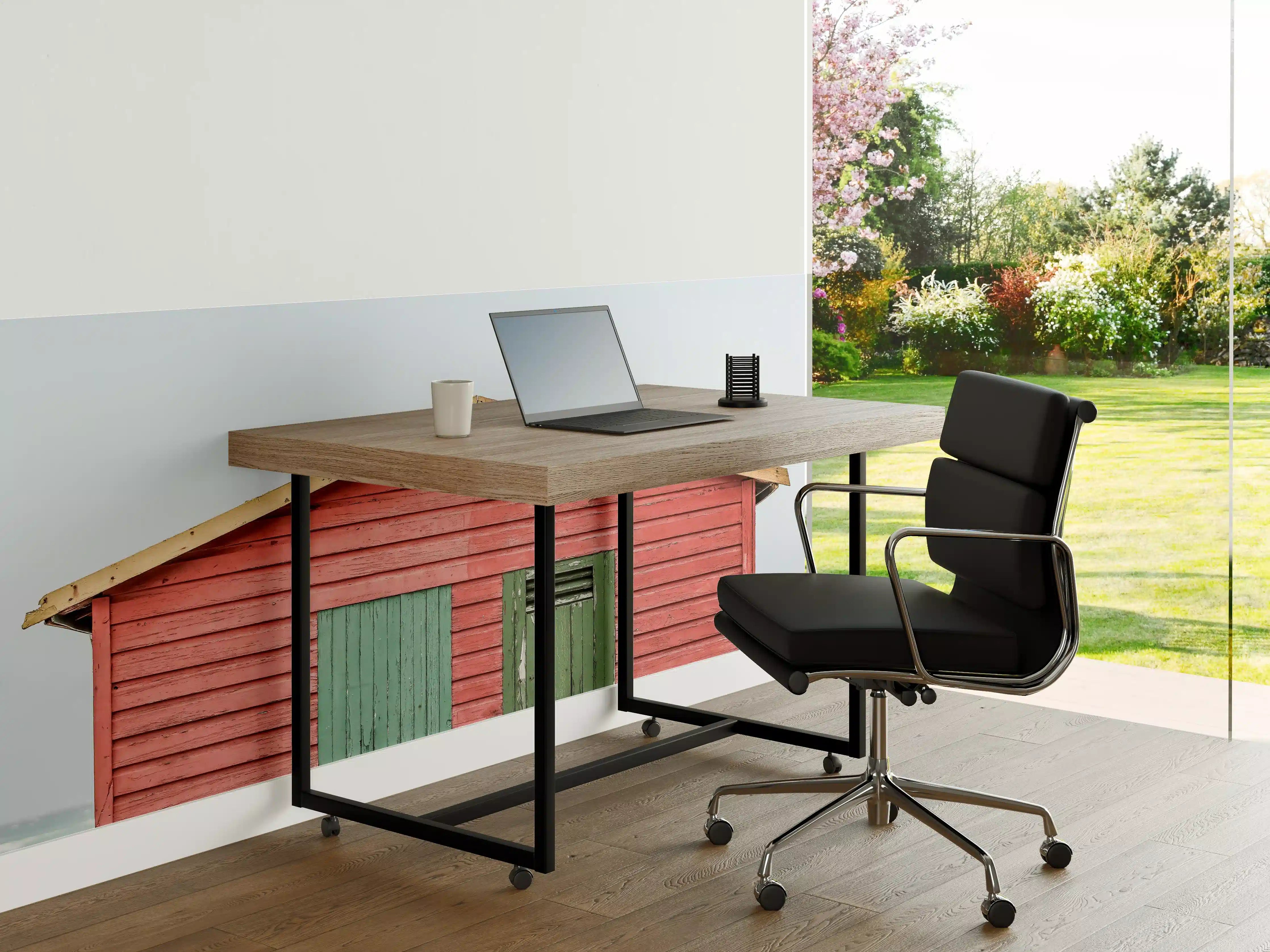 Büro Wandgestaltung - Roter Strandhütte am Meer