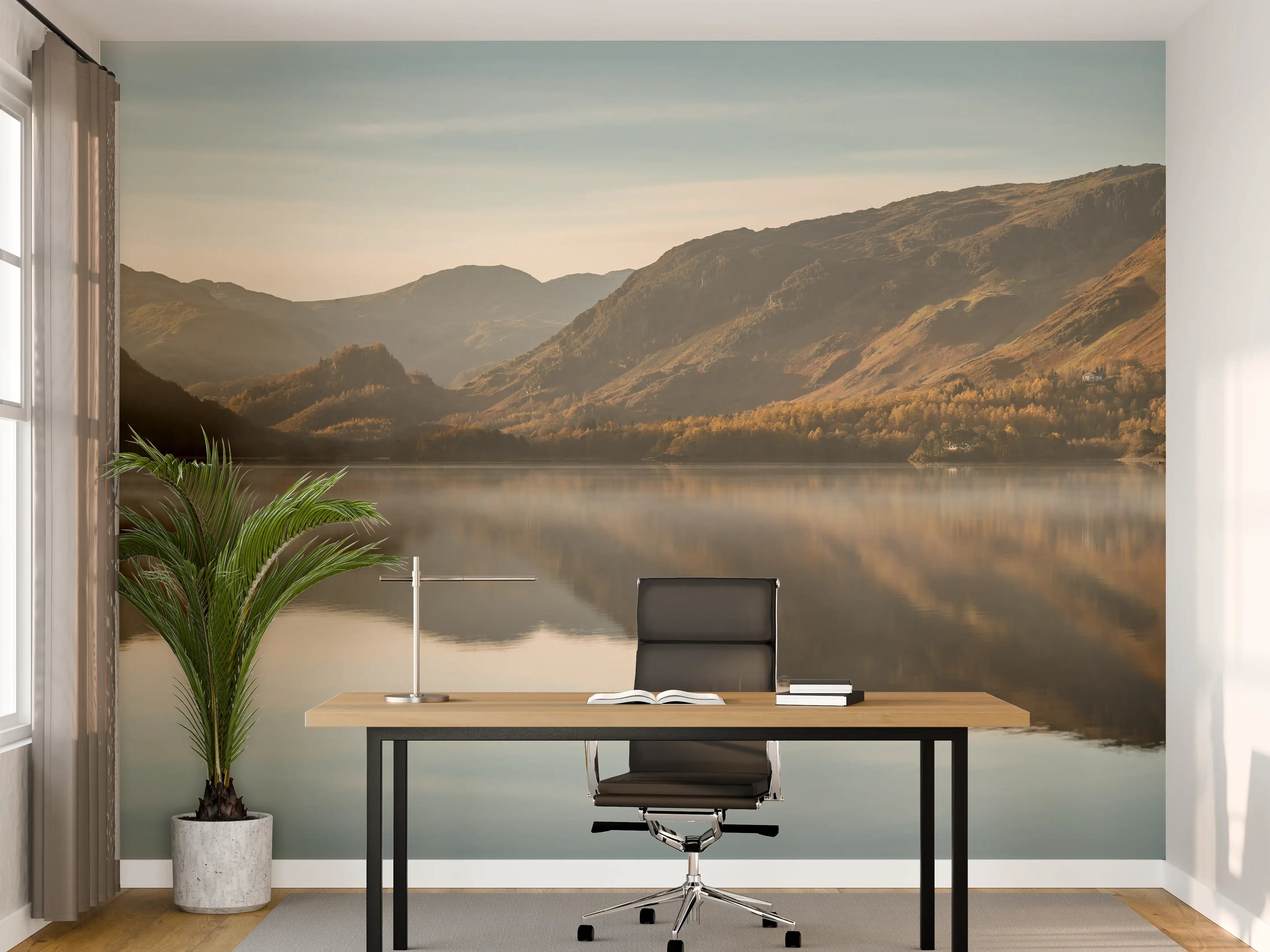 Büro Wandgestaltung - Ruhige Reflexionen im stillen Derwentwater