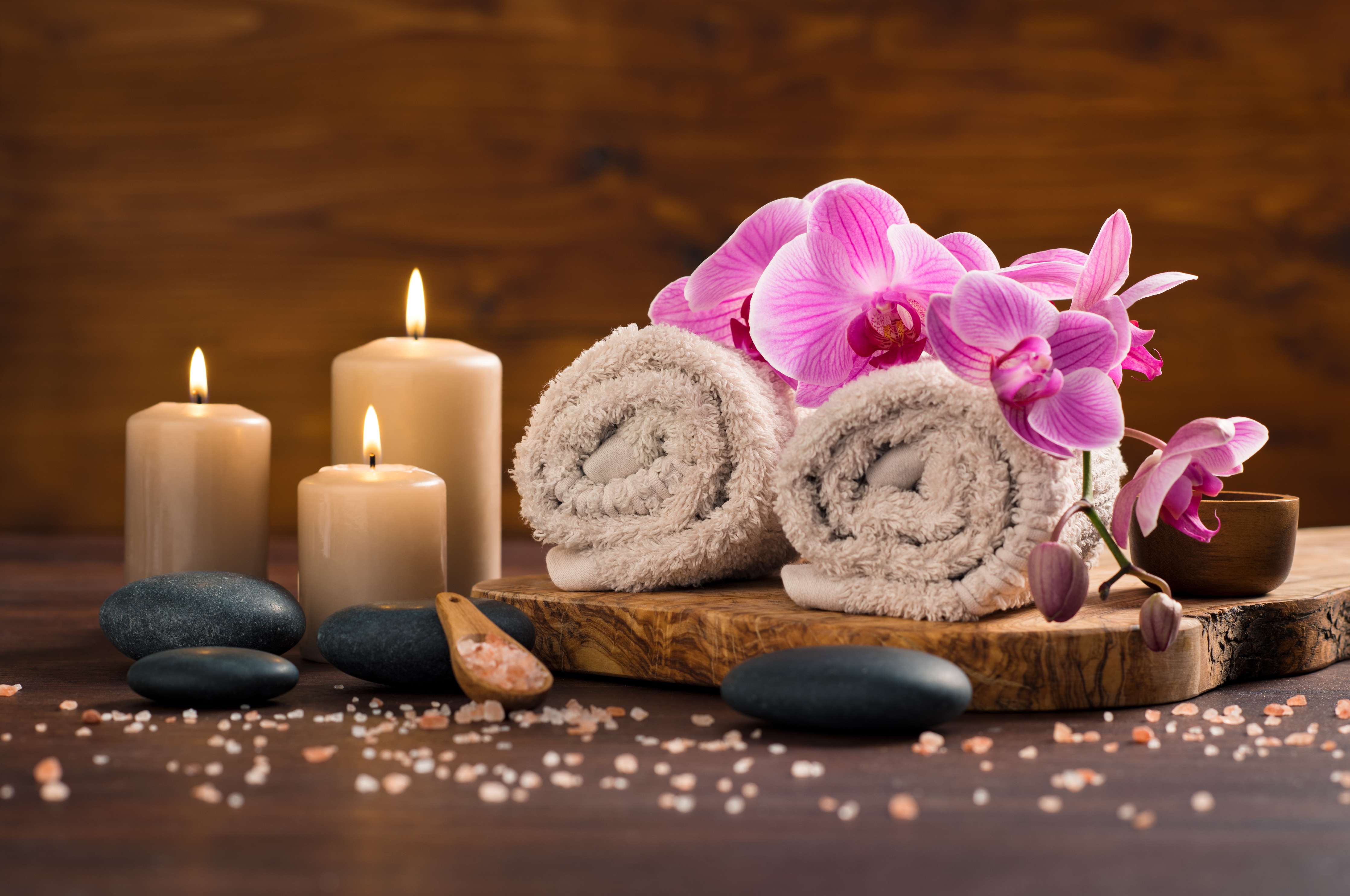 Büro Wandgestaltung-Ruhiger Spa- und Wellnessbereich