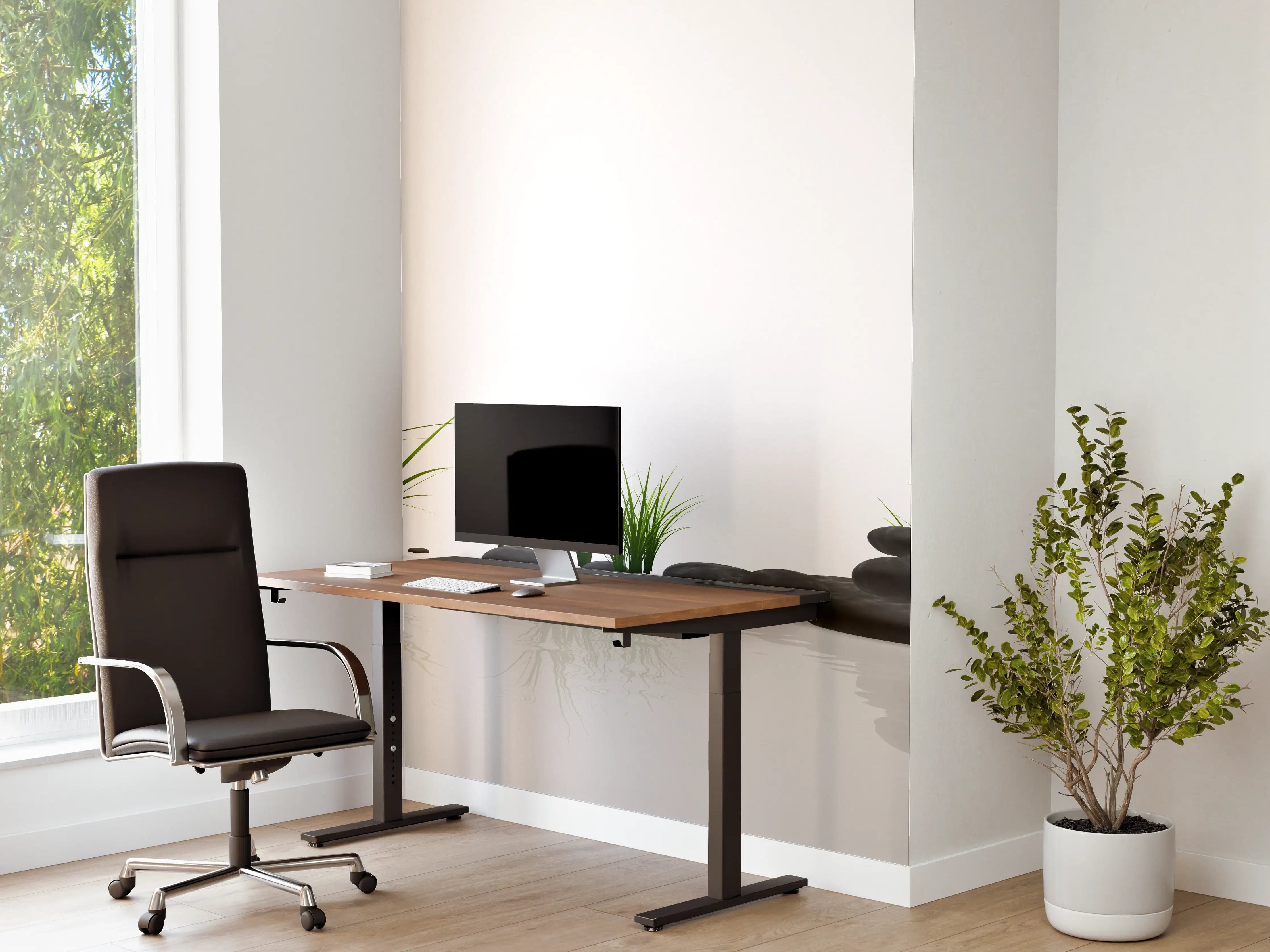 Büro Wandgestaltung - Ruhiges Steine Gefilde mit Gras und Wasser