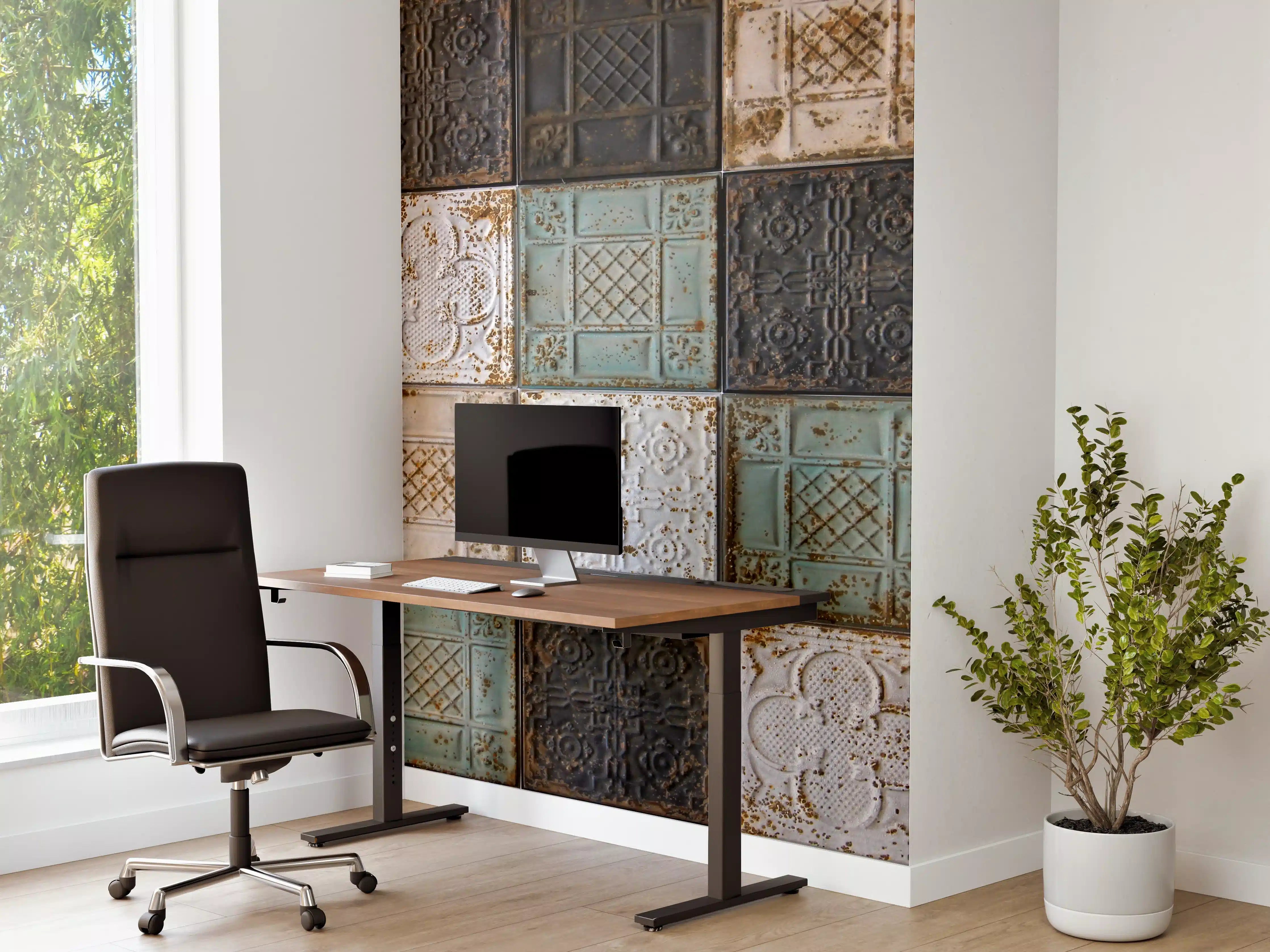 Büro Wandgestaltung - Rustikal aussehende orientalische Deckenplatten
