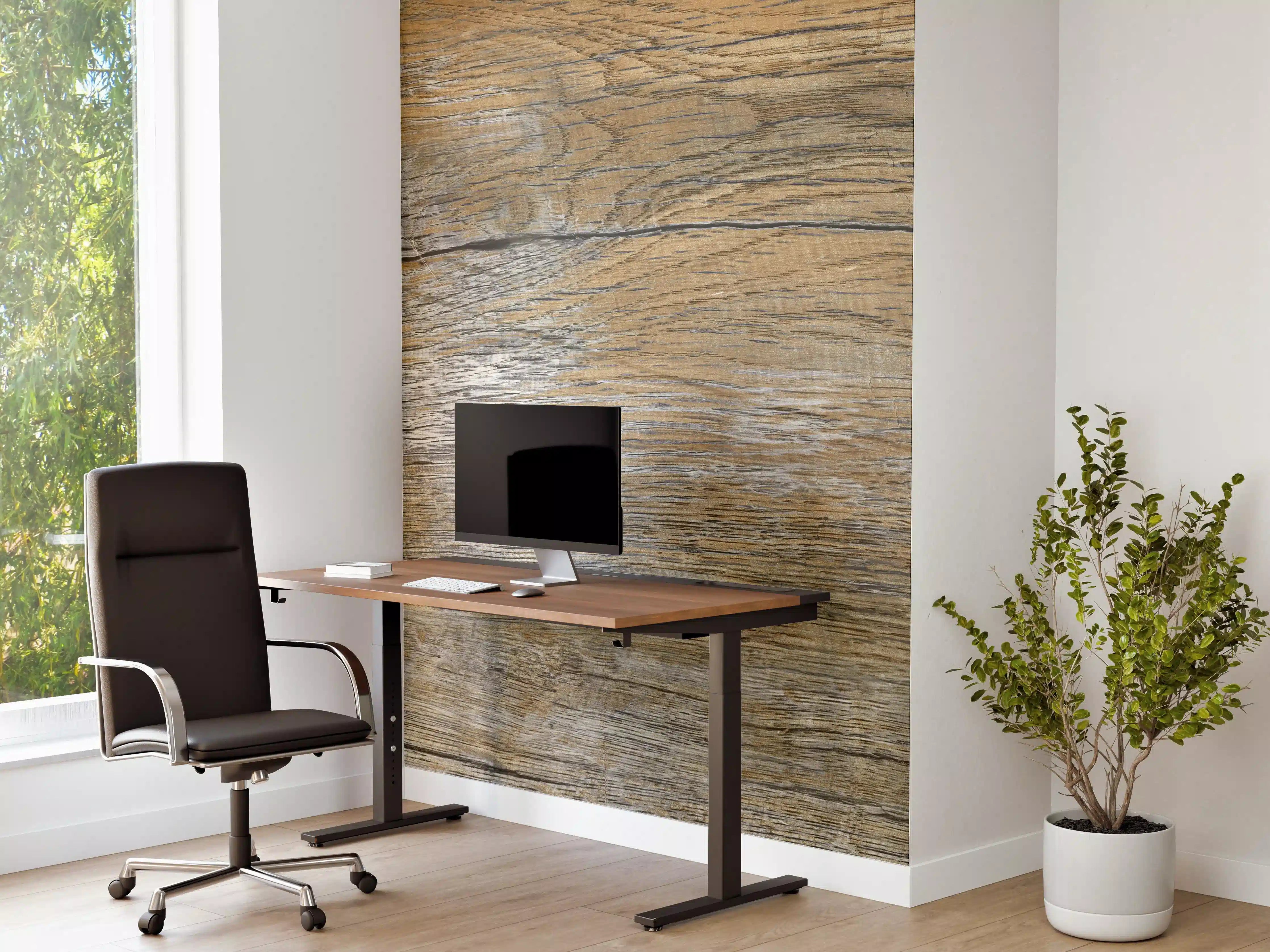 Büro Wandgestaltung - Rustikale Holz Textur