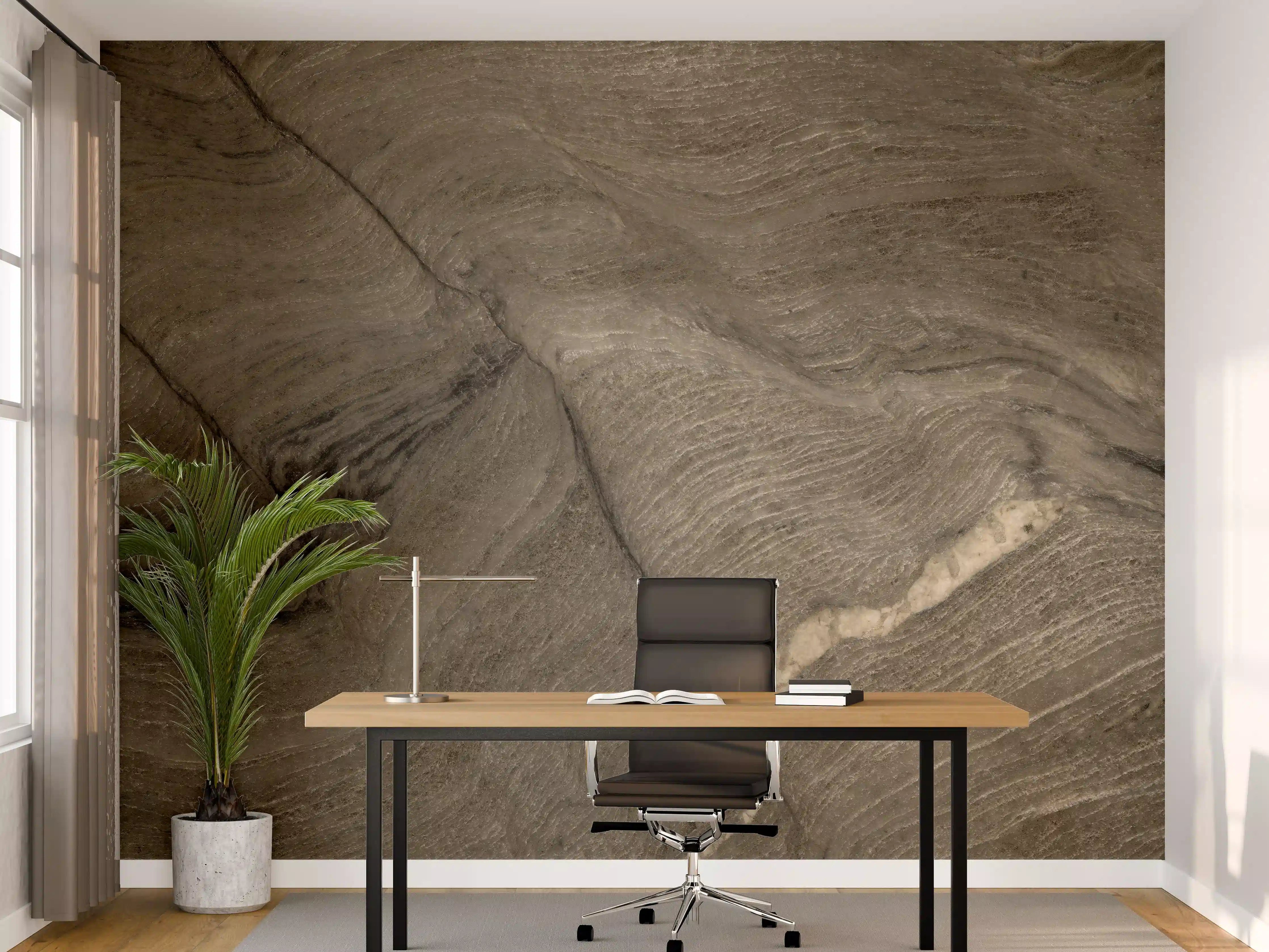 Büro Wandgestaltung - Rustikale Marmor Textur