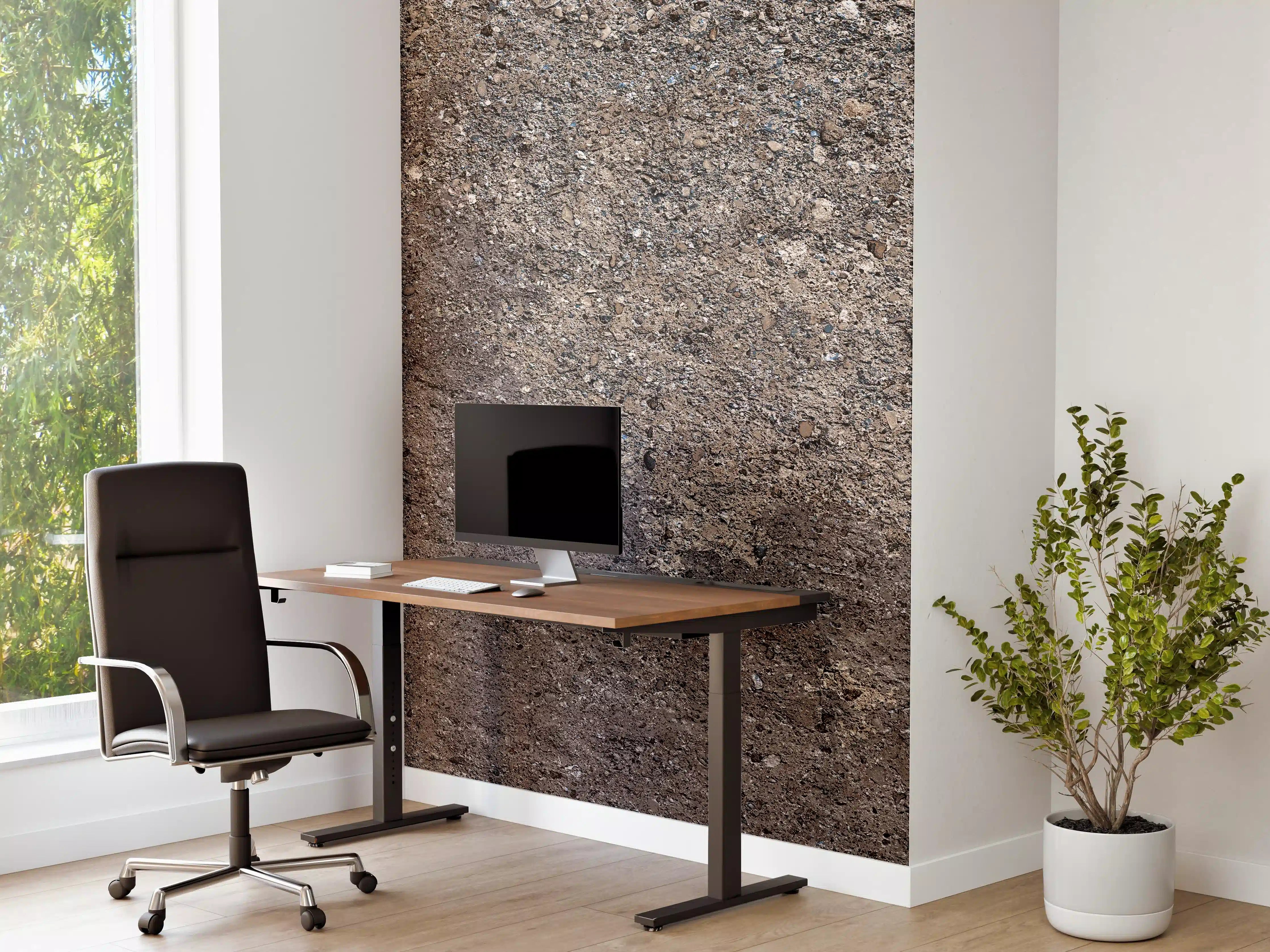 Büro Wandgestaltung - Rustikale Naturstein Textur