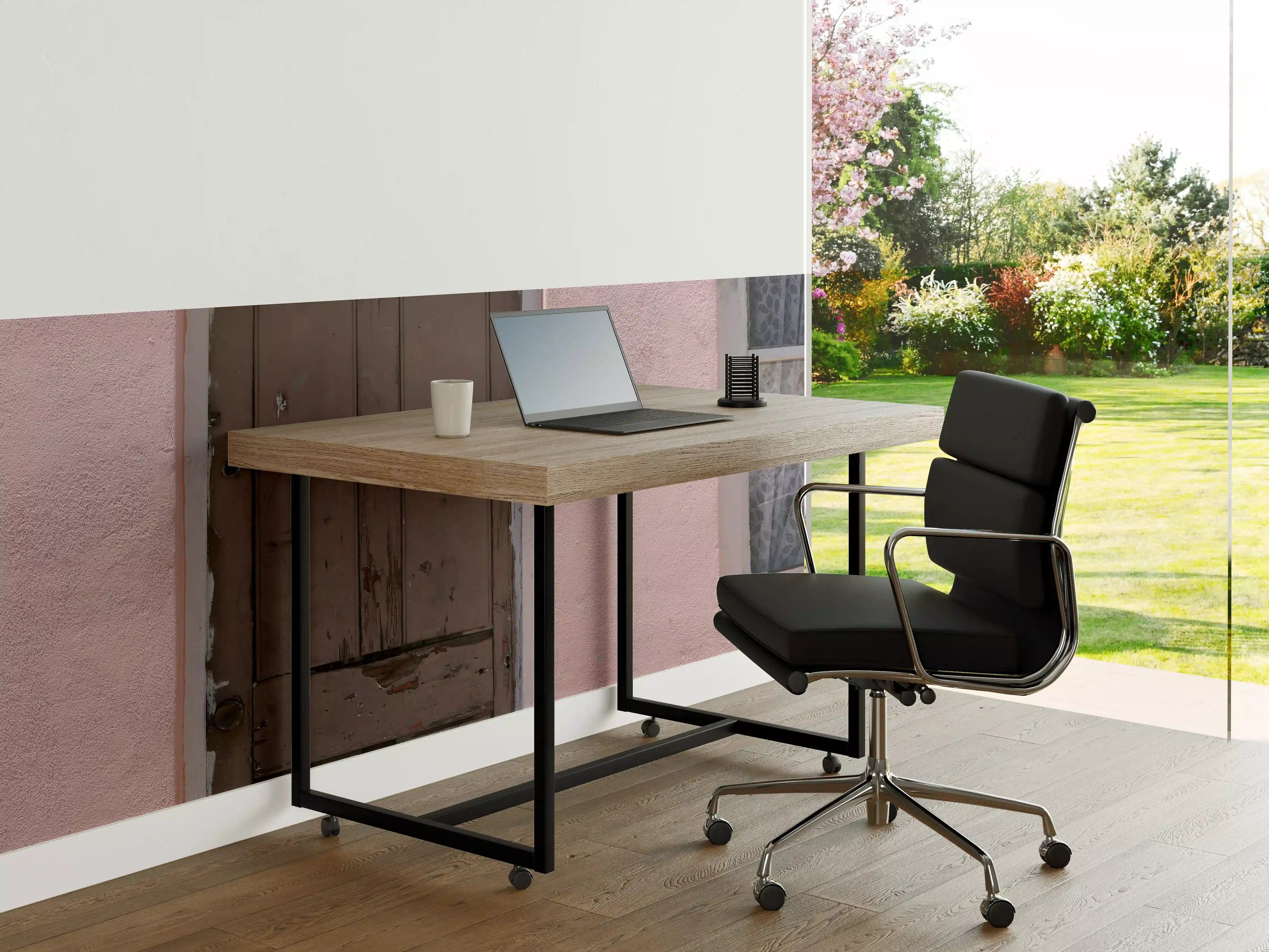 Büro Wandgestaltung - Rustikale Scheunentür Rosa
