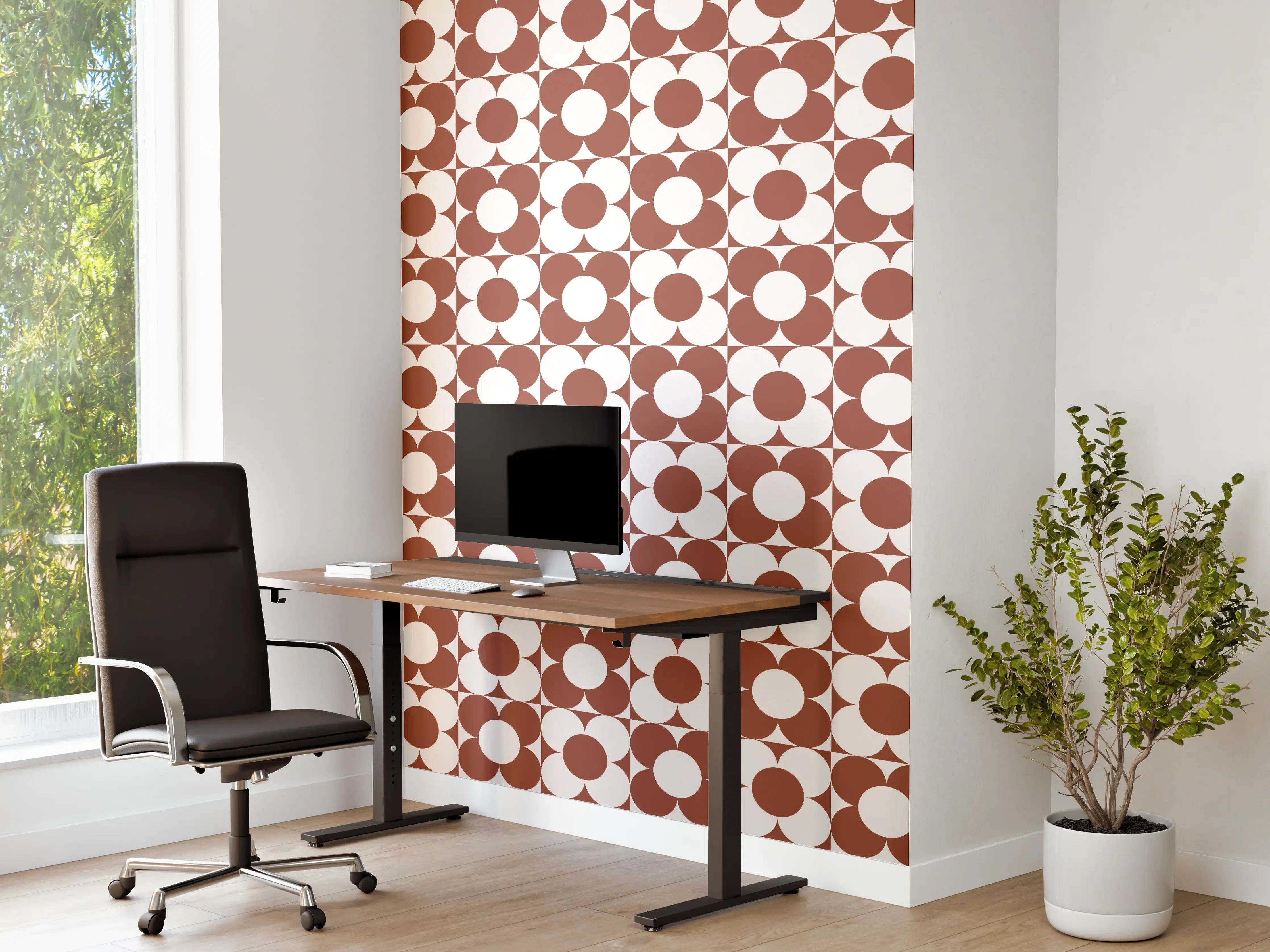 Büro Wandgestaltung - Rustikale Terrazzobeschichtung