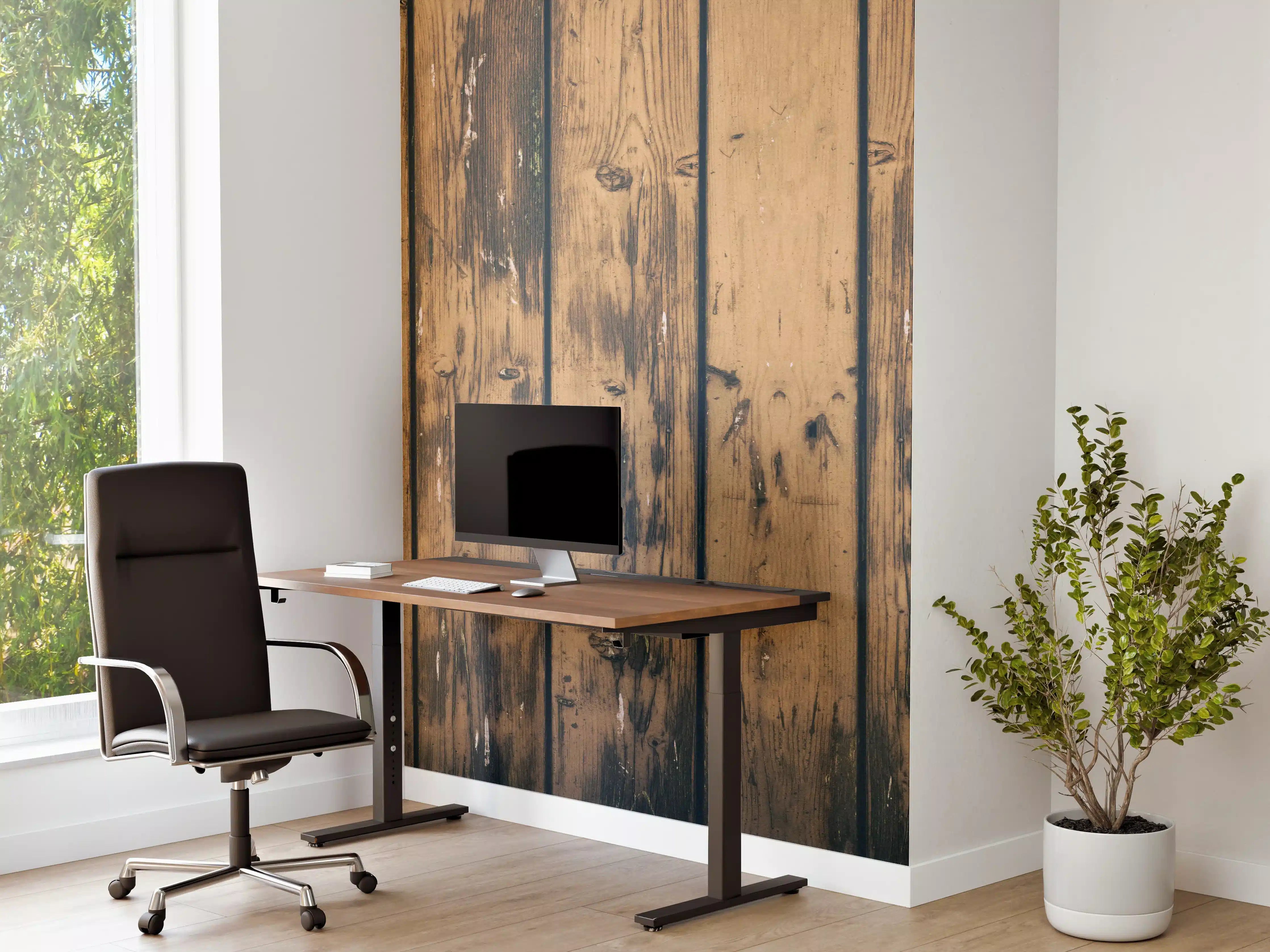 Büro Wandgestaltung - Rustikales Holz - Vintage