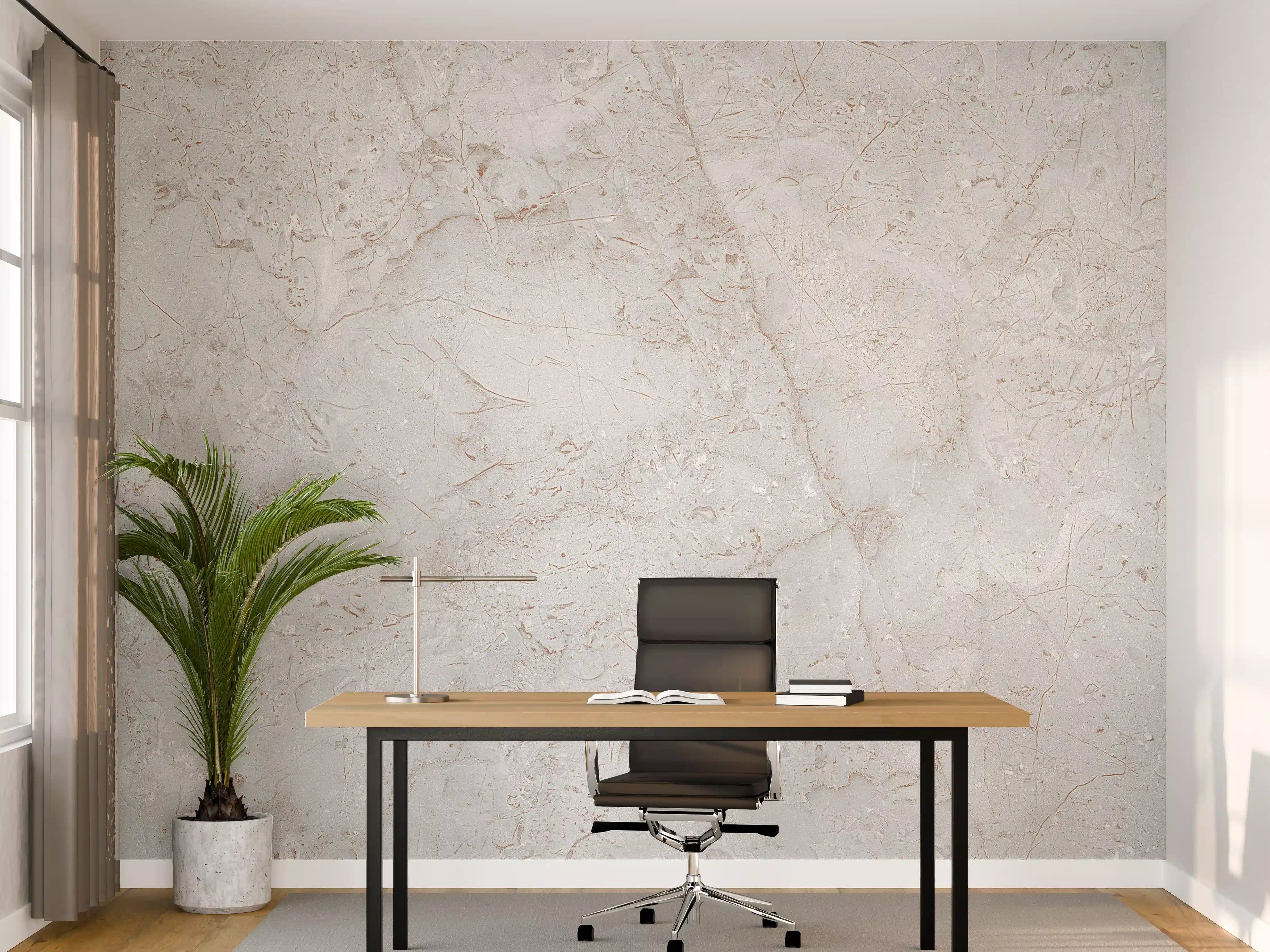 Büro Wandgestaltung - Rustikales Marmor-Design