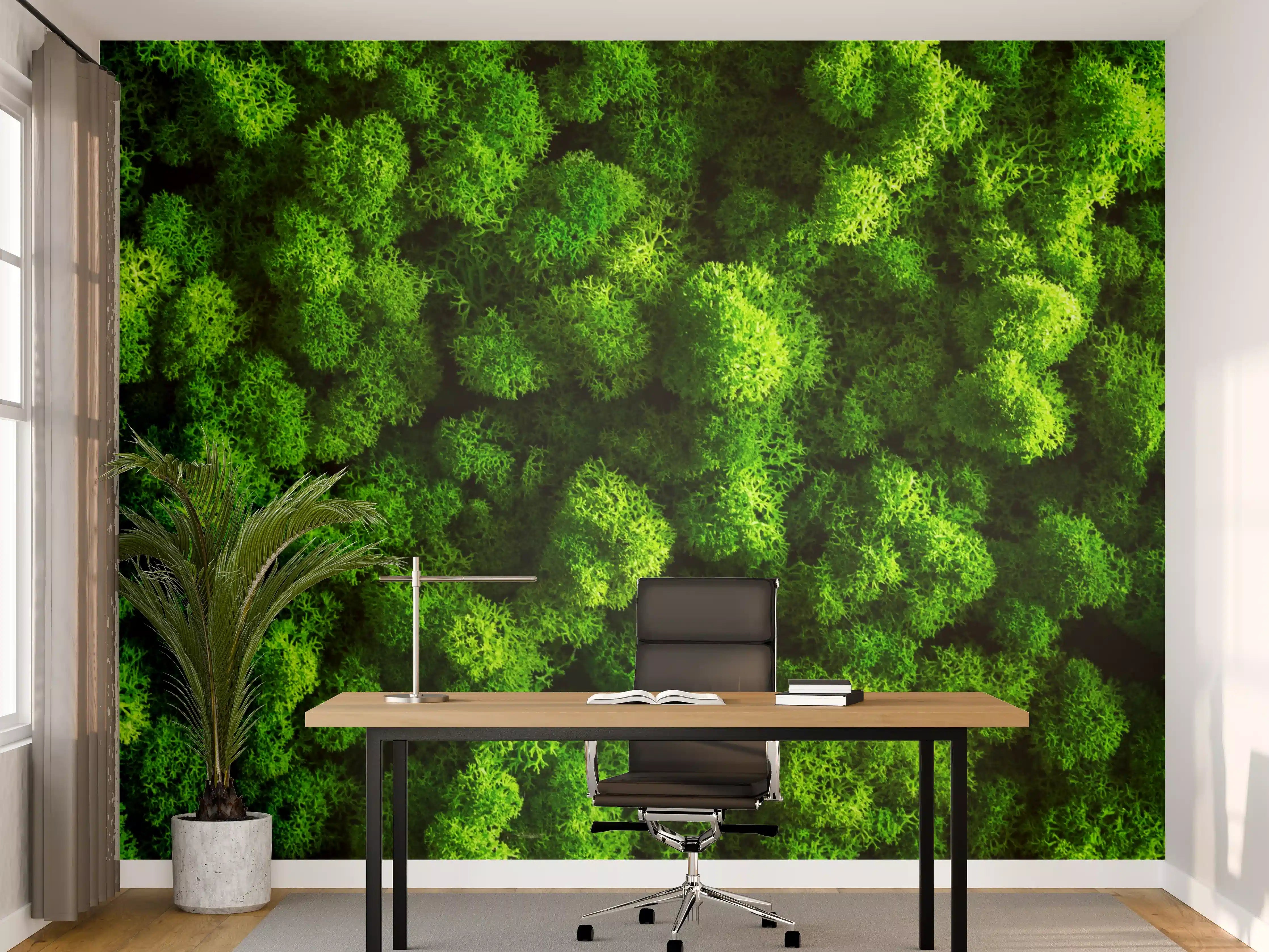 Büro Wandgestaltung - Saftiger Grüner Moosboden