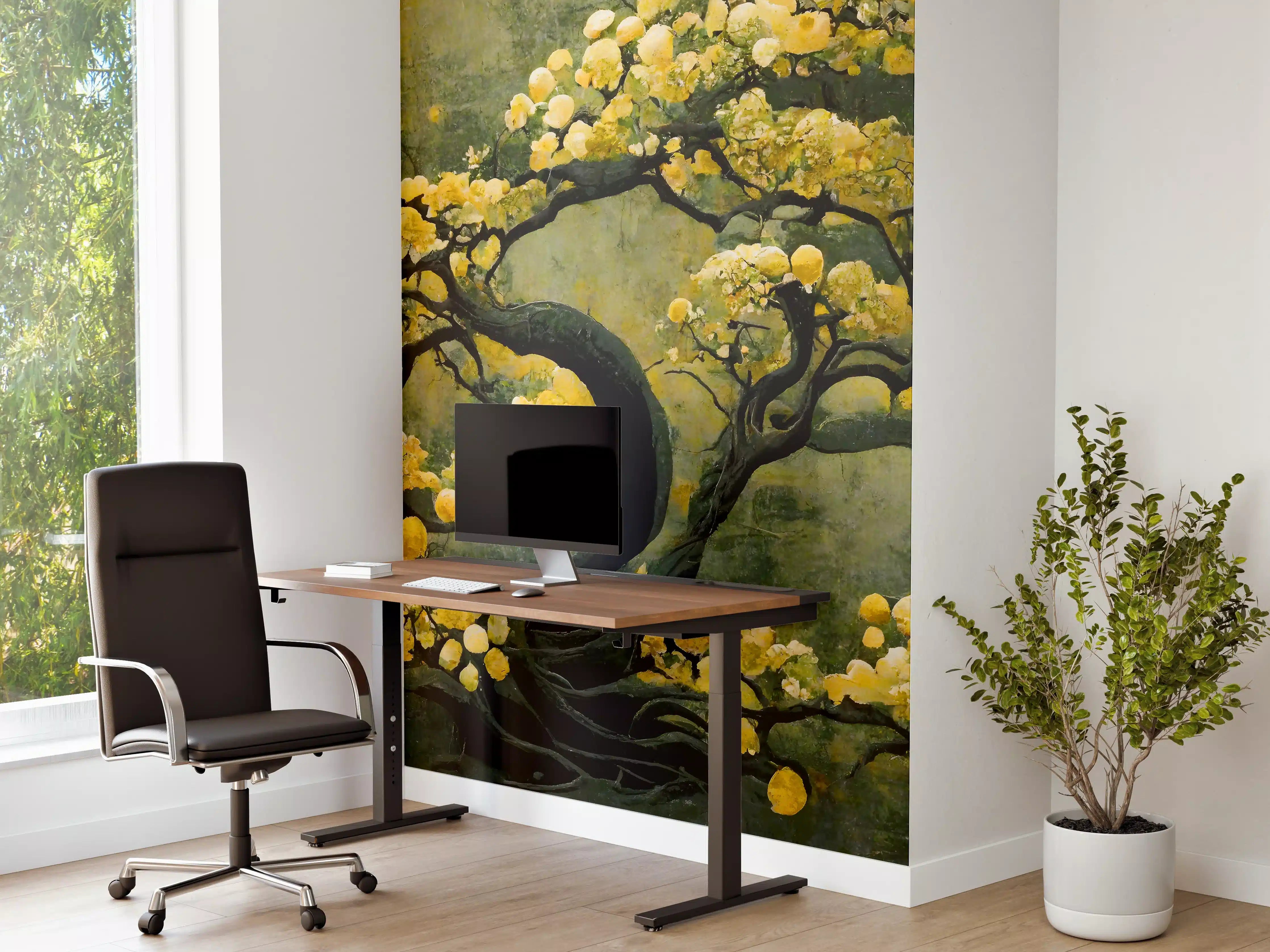 Büro Wandgestaltung - Sakura Baum - Japan