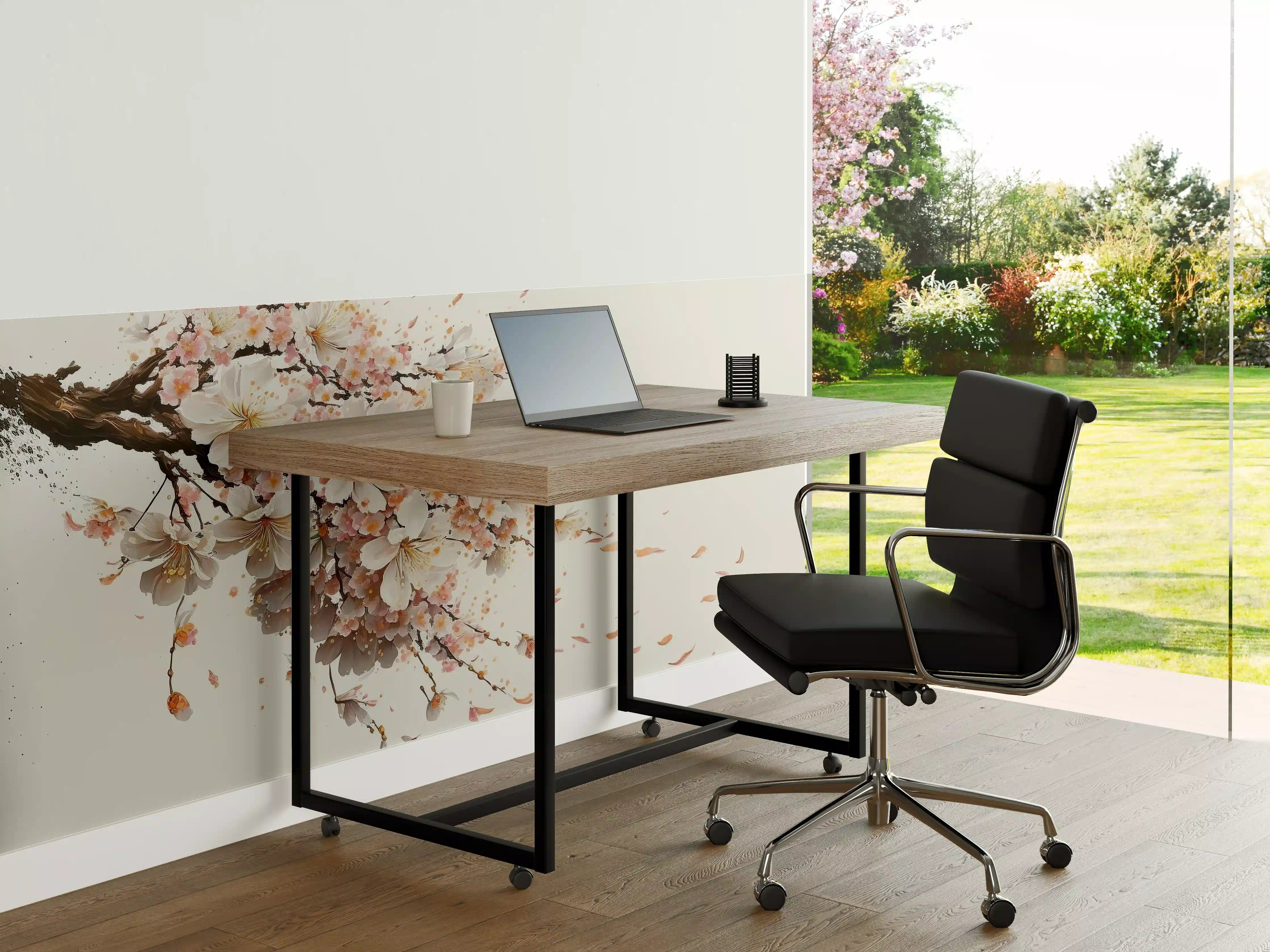 Büro Wandgestaltung - Sakura-Kirschblüten-Zweig