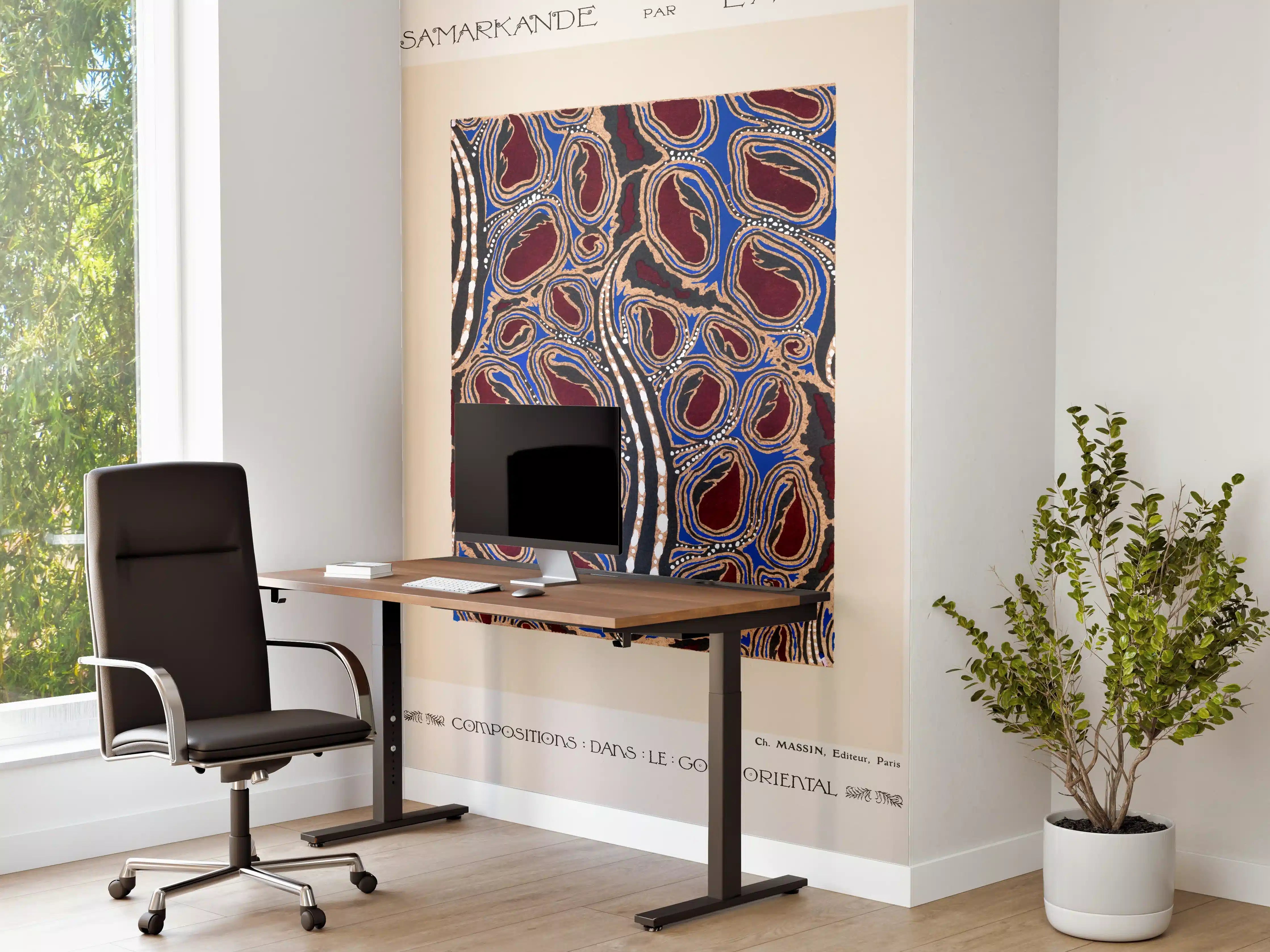 Büro Wandgestaltung - Samarkande - abstraktes Gemälde